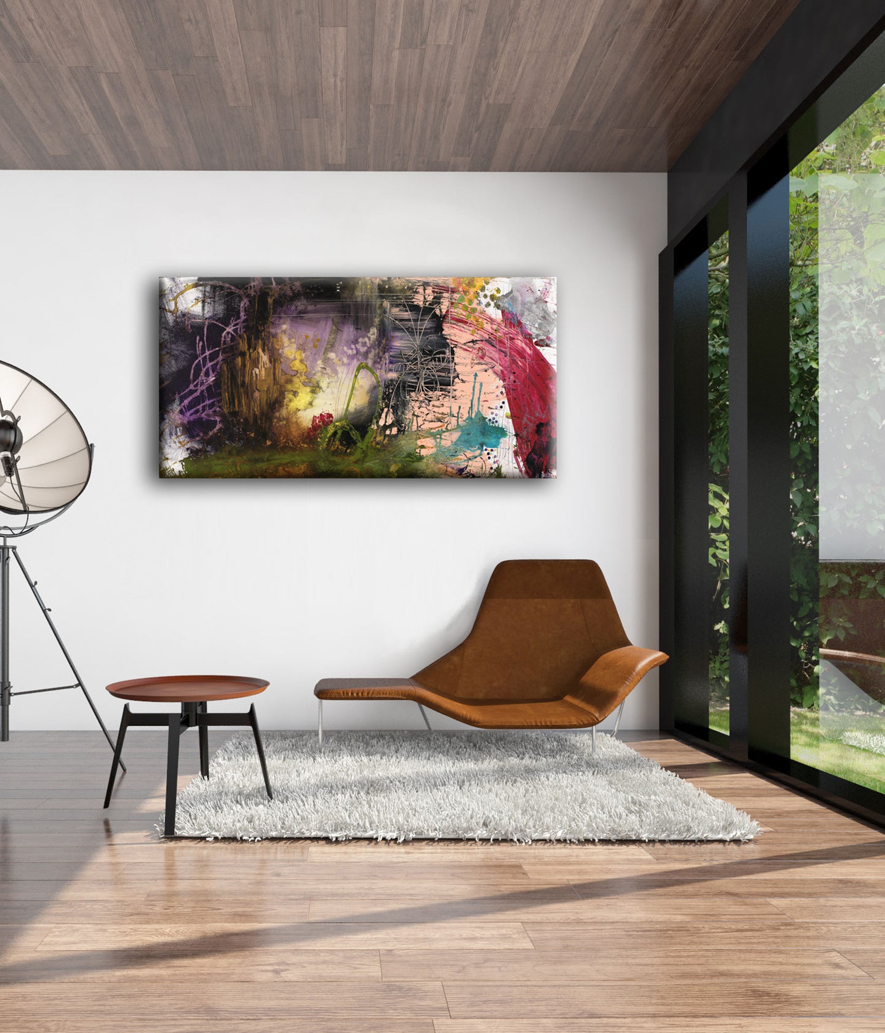 Colorful Abstract Art <br>Canvas Print<br>#040722 Untitled