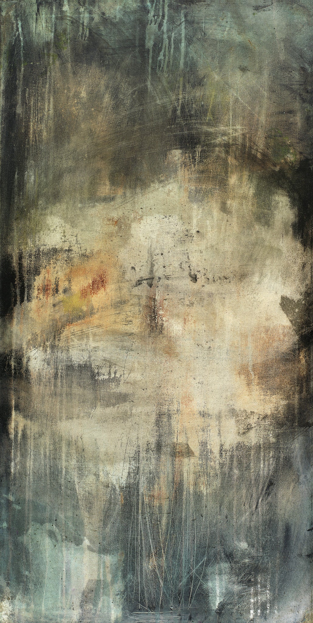 #040807 <br> Abstract Art Canvas Print <br> Title: Sadly Mistaken