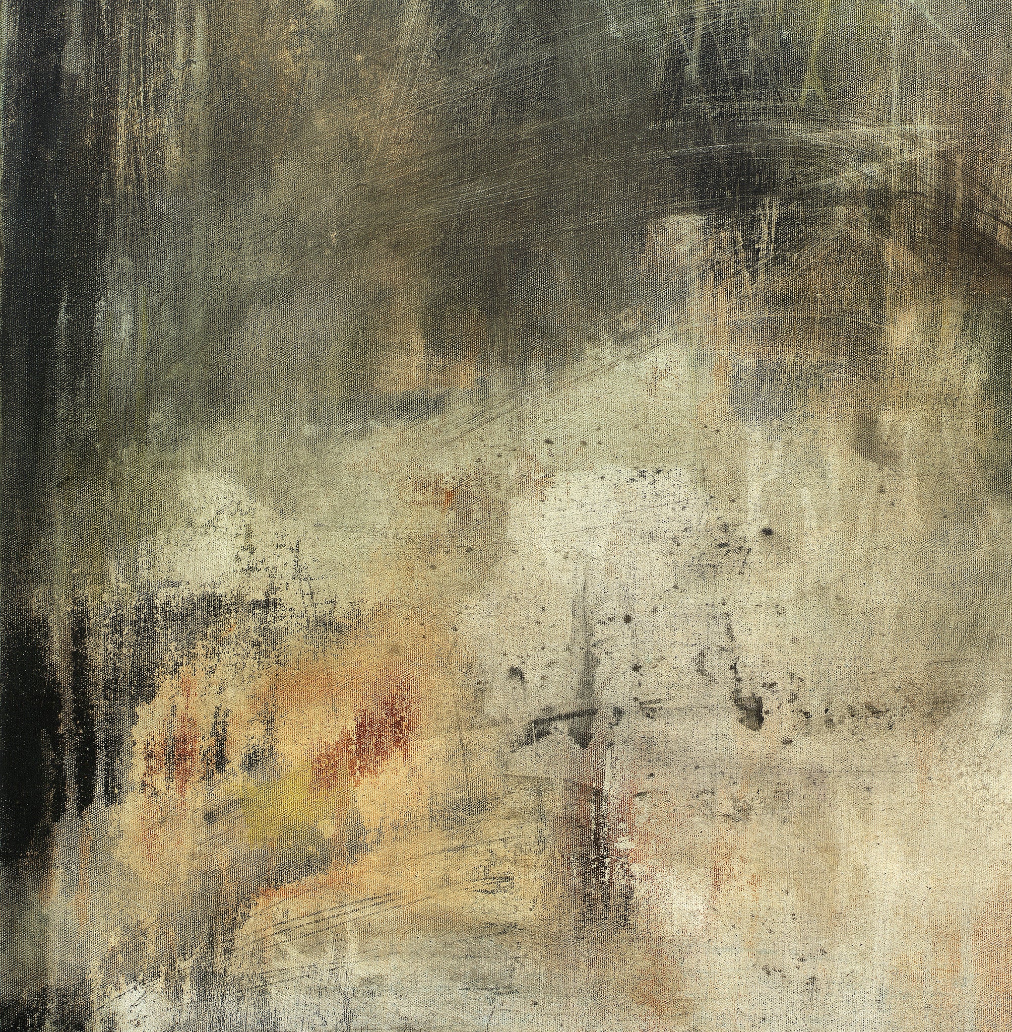 #040807 <br> Abstract Art Canvas Print <br> Title: Sadly Mistaken