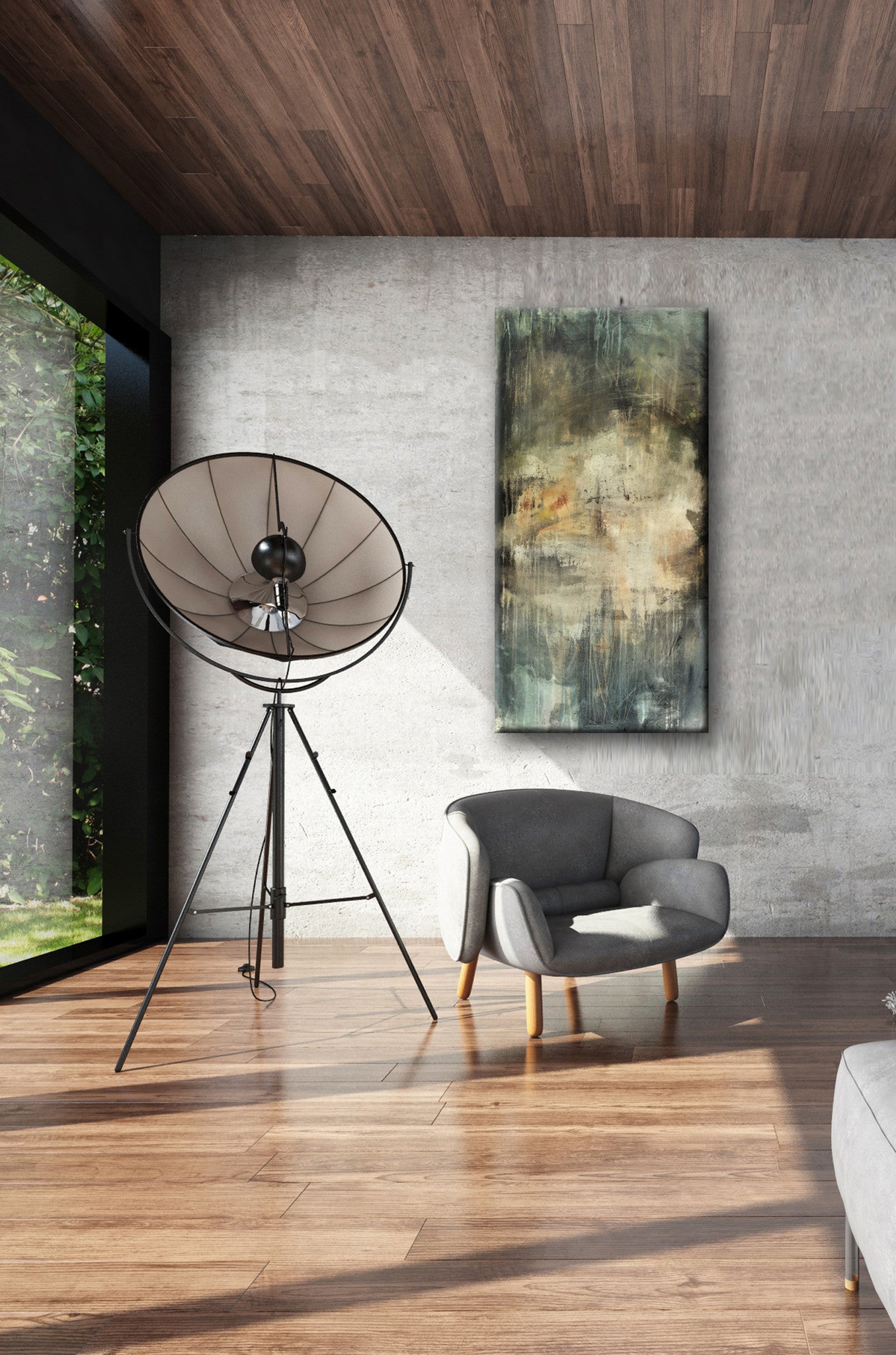 #040807 <br> Abstract Art Canvas Print <br> Title: Sadly Mistaken