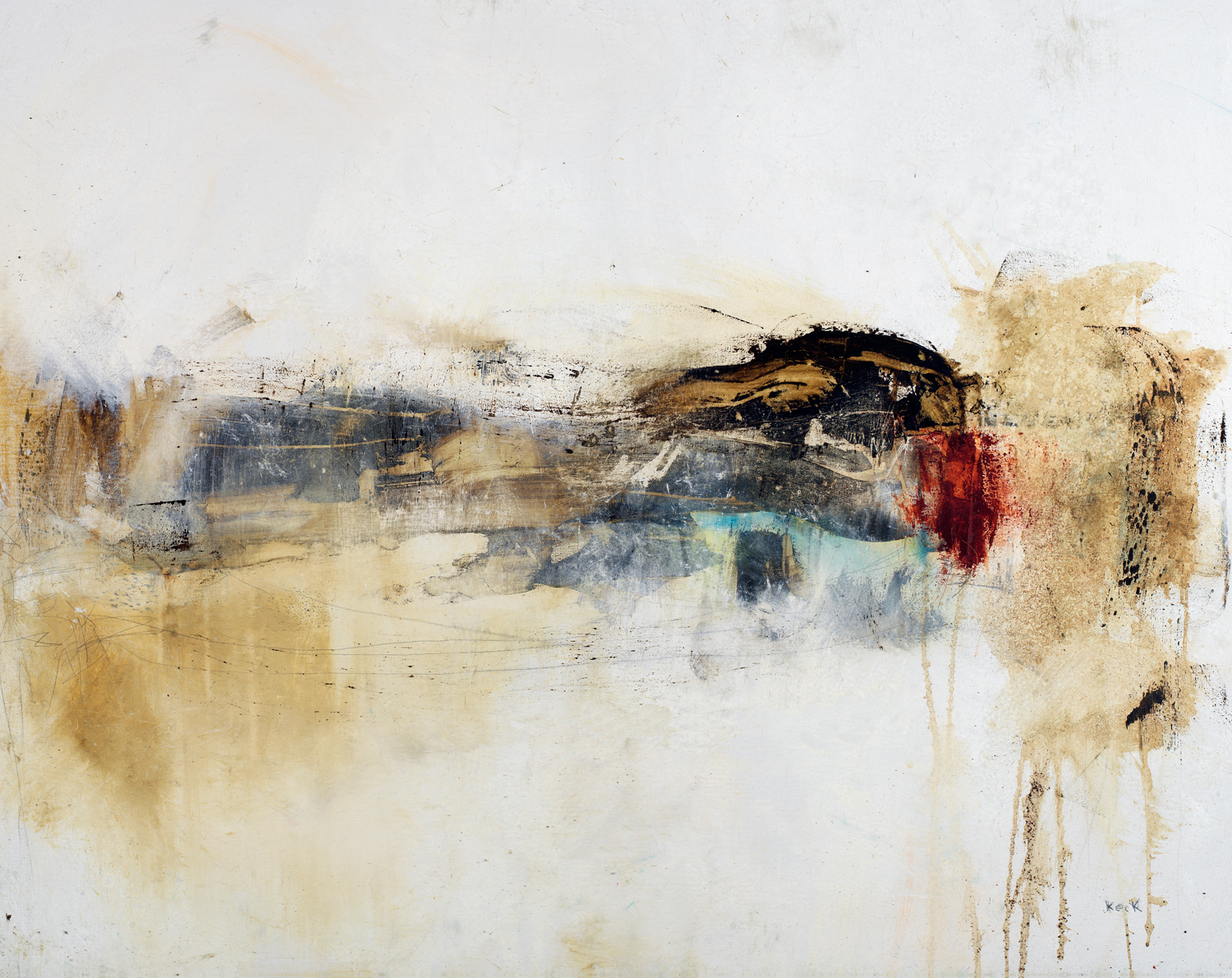 Organic Abstract Art Prints by Michel Keck.  Organic and layered emotional abstract art prints.  