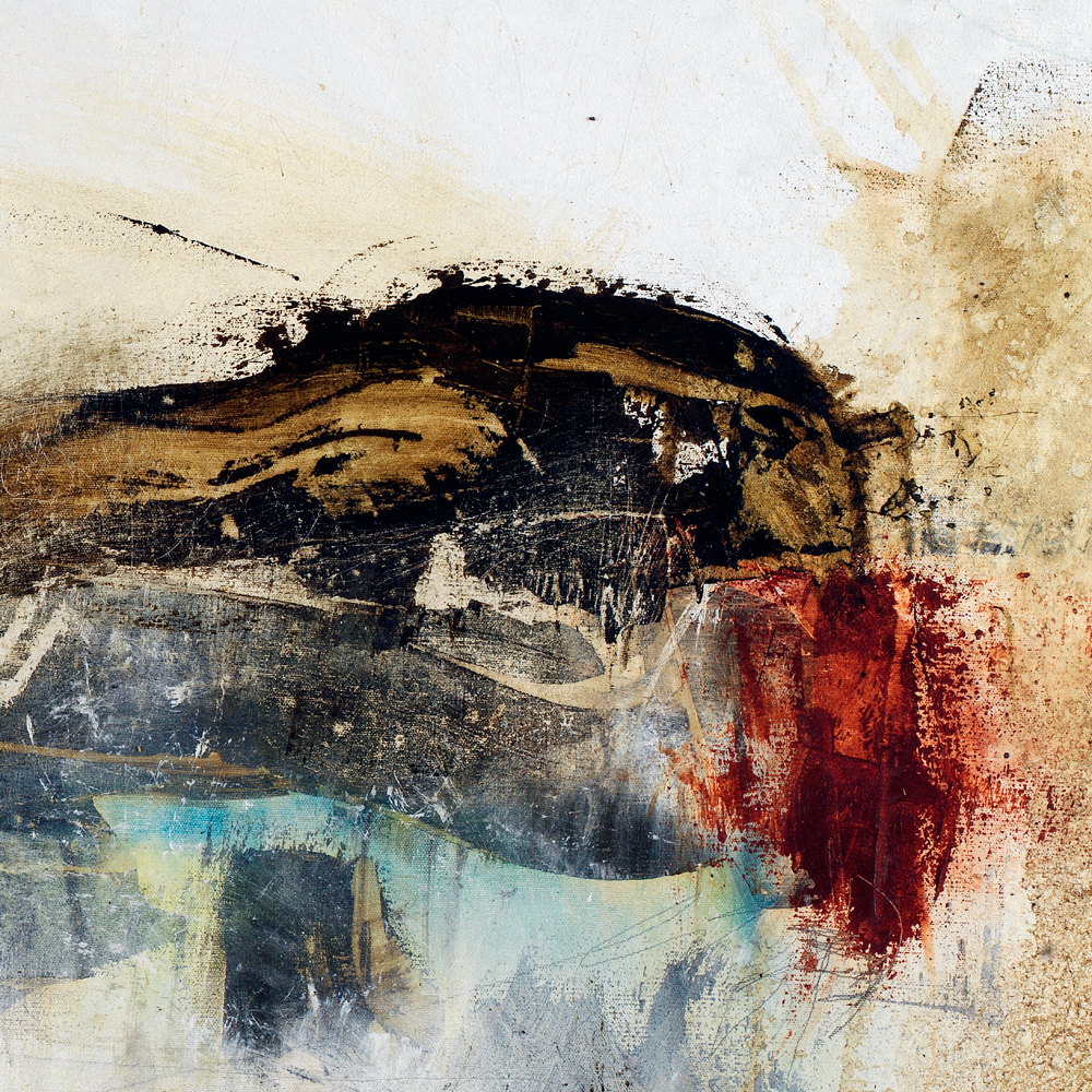 Organic modern abstract art print inspired by nature textures by Michel Keck.