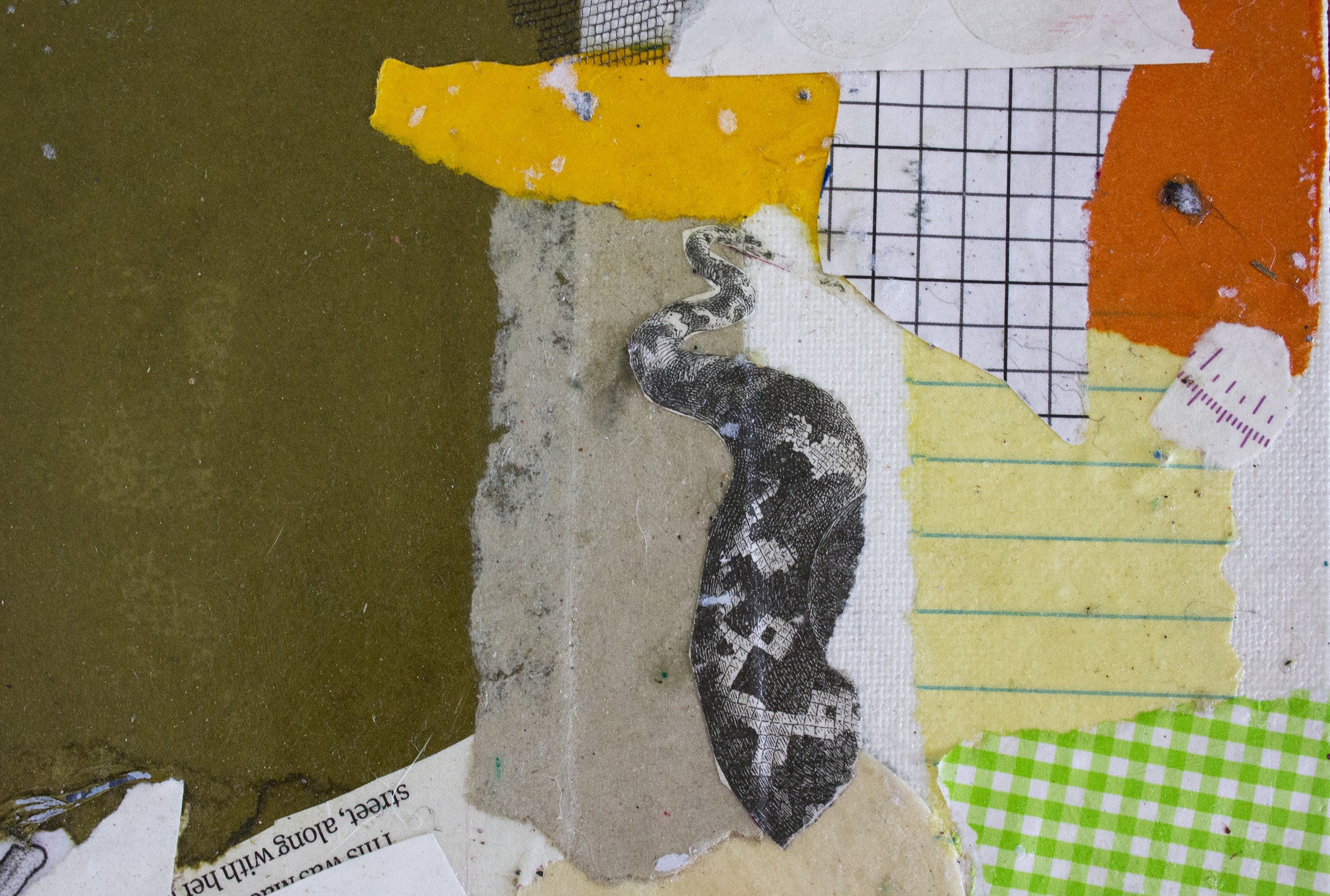 Collage Art Print<br>on Canvas<br> Into Your Eyes