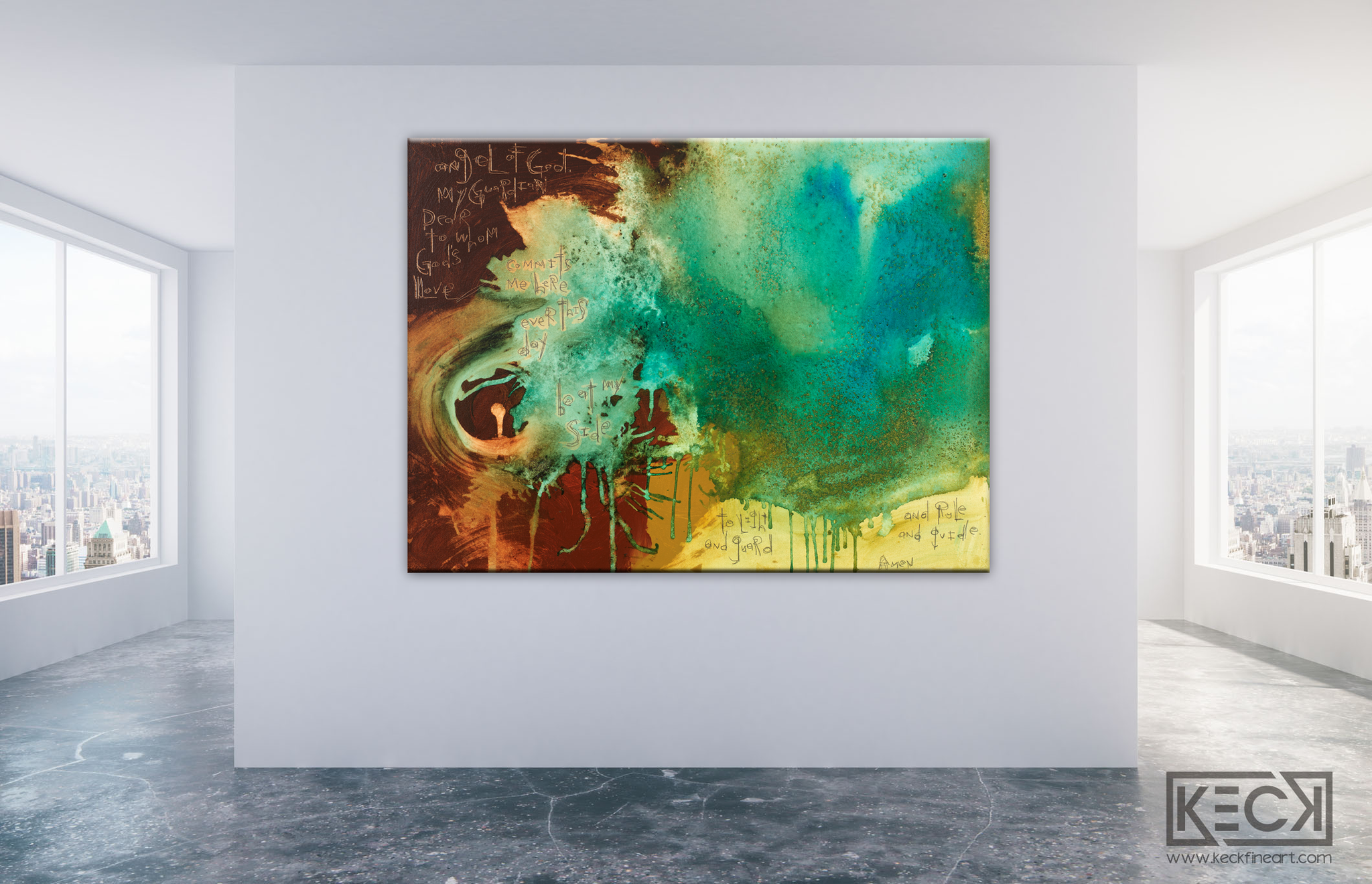 Guardian Angel Prayer <br> Canvas Art Print