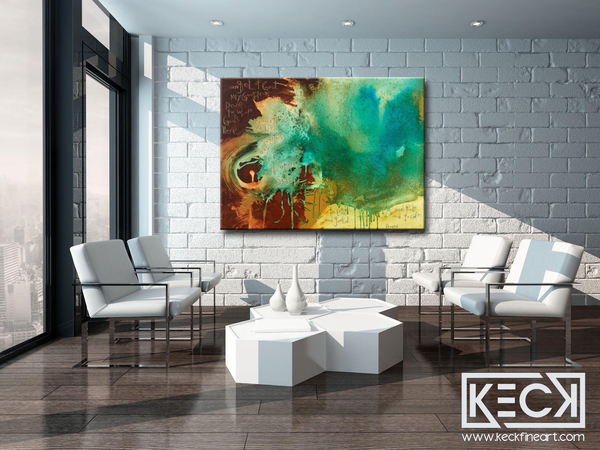 Guardian Angel Prayer <br> Canvas Art Print