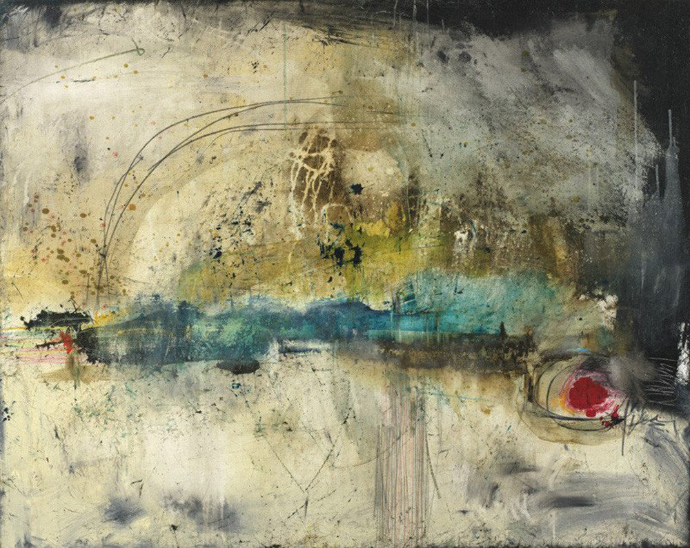 #050802 <br> Abstract Art Canvas Print<br>Title: Breaking Point