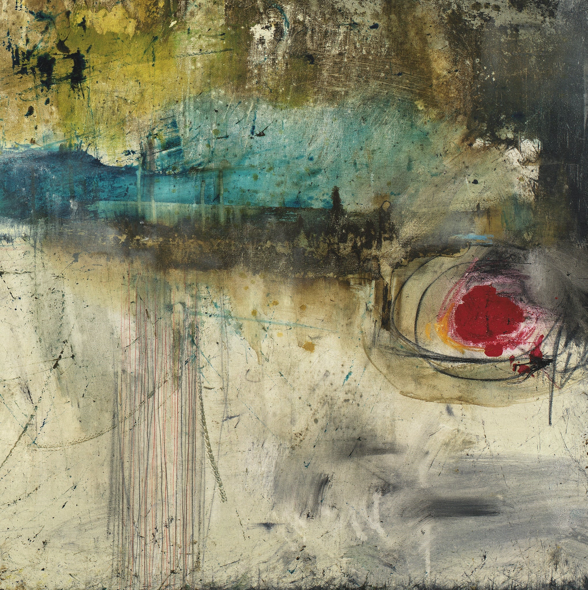 #050802 <br> Abstract Art Canvas Print<br>Title: Breaking Point