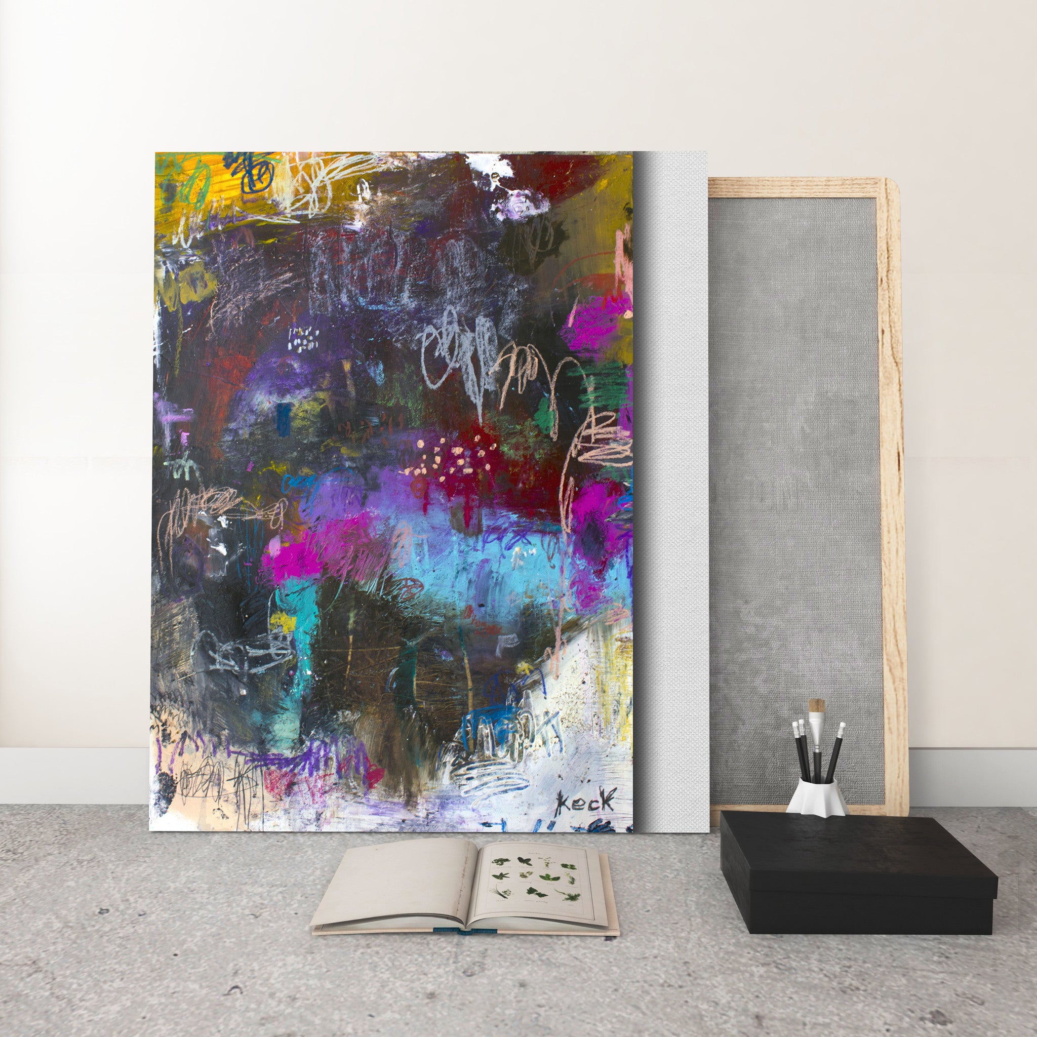 Colorful Abstract Art<br>Canvas Print<br>It Just Feels Right