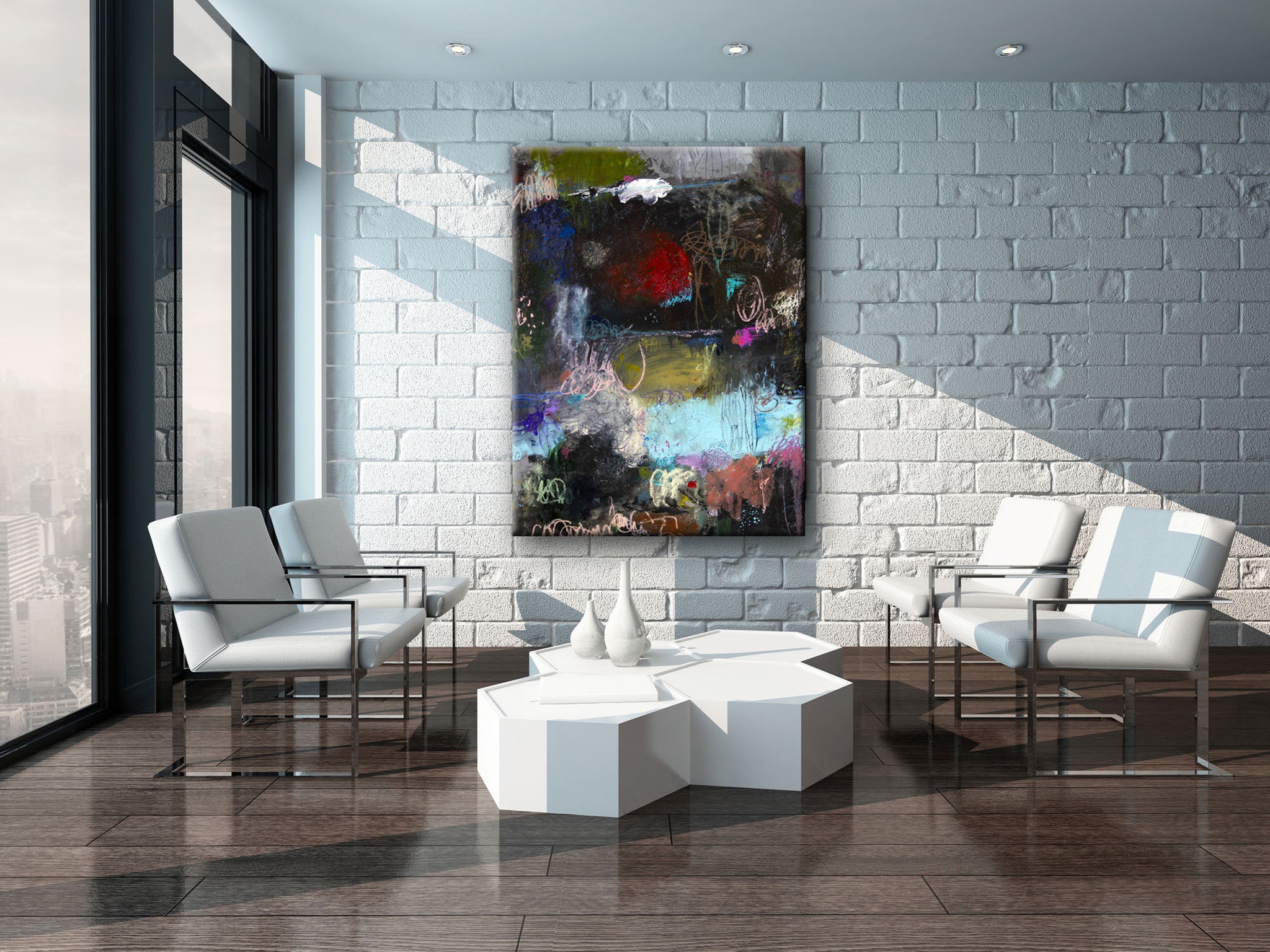 ABSTRACT ART Canvas Print of When All I Want is Just the Truth