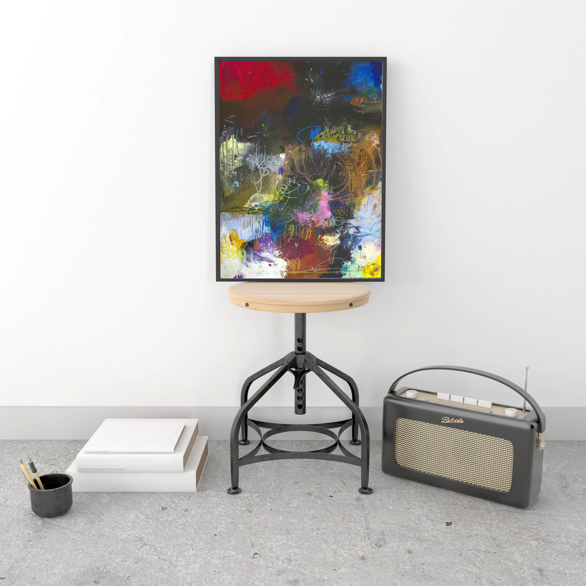 #051224 <br> Scared as Hell <br> Canvas Art Print