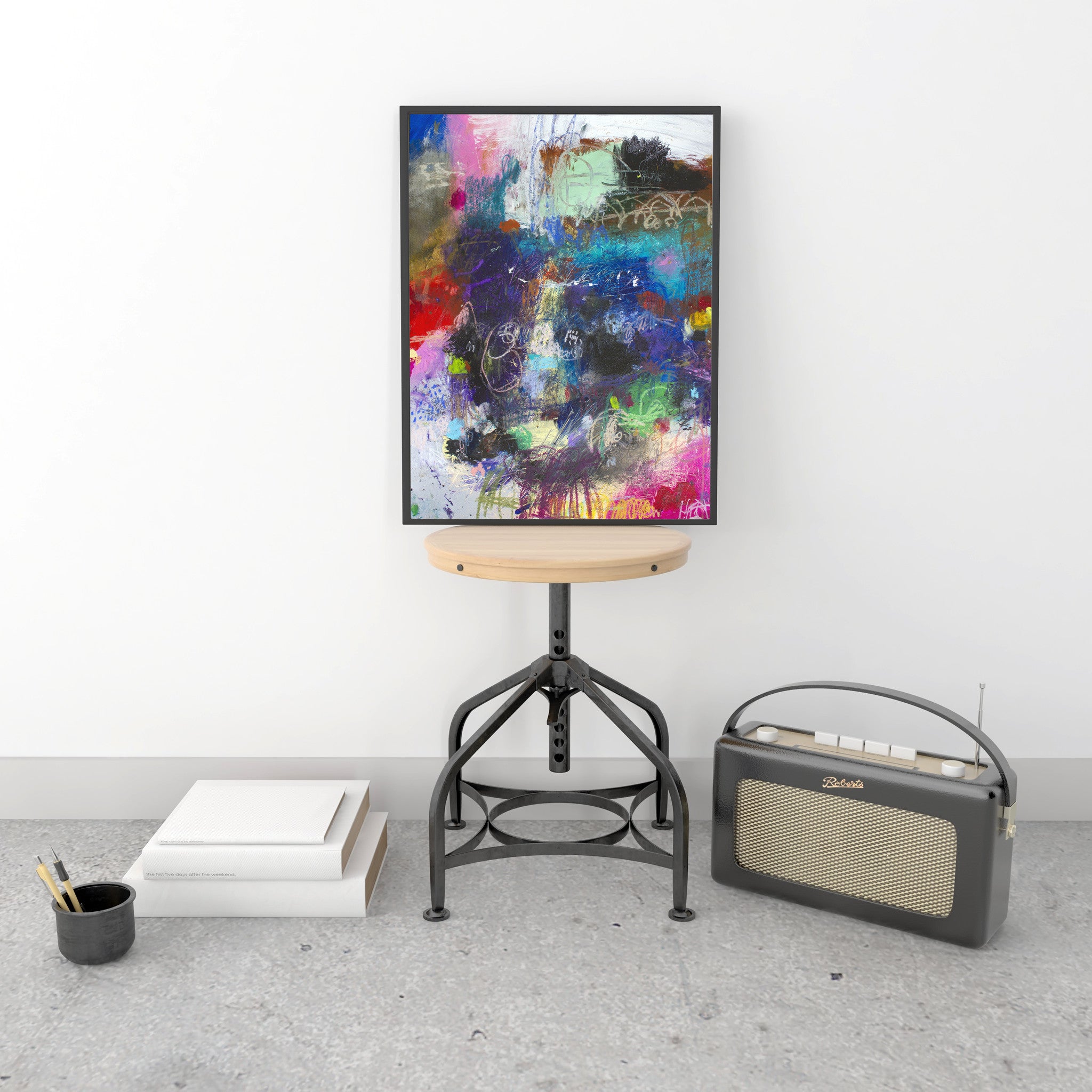Colorful Abstract Art<br>Canvas Print <br> Oh Well <br> Canvas Art Print