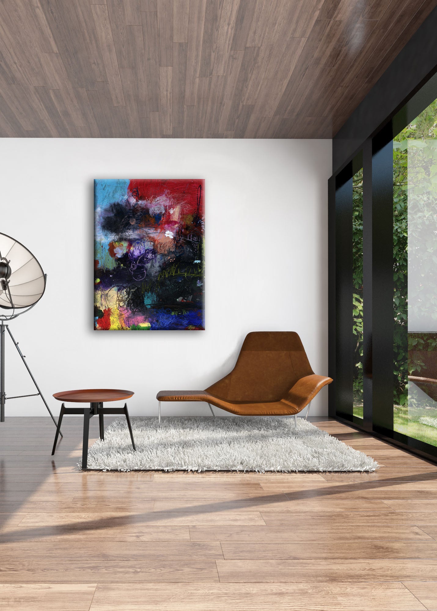 Colorful Abstract Art<br>Canvas Print <br> Can't You Just Be Happy For Me?