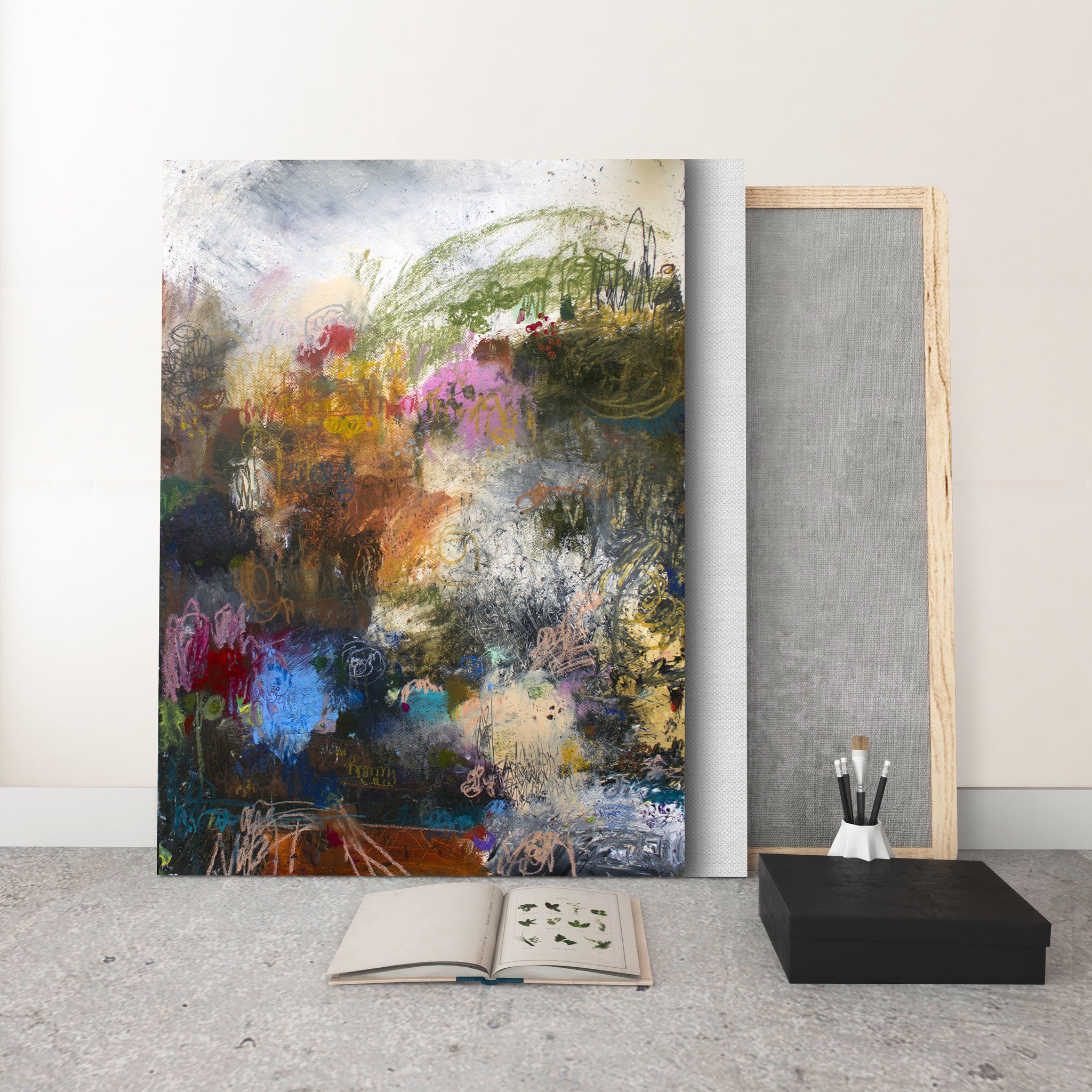 ABSTRACT ART Canvas Print of The Bed You've Made