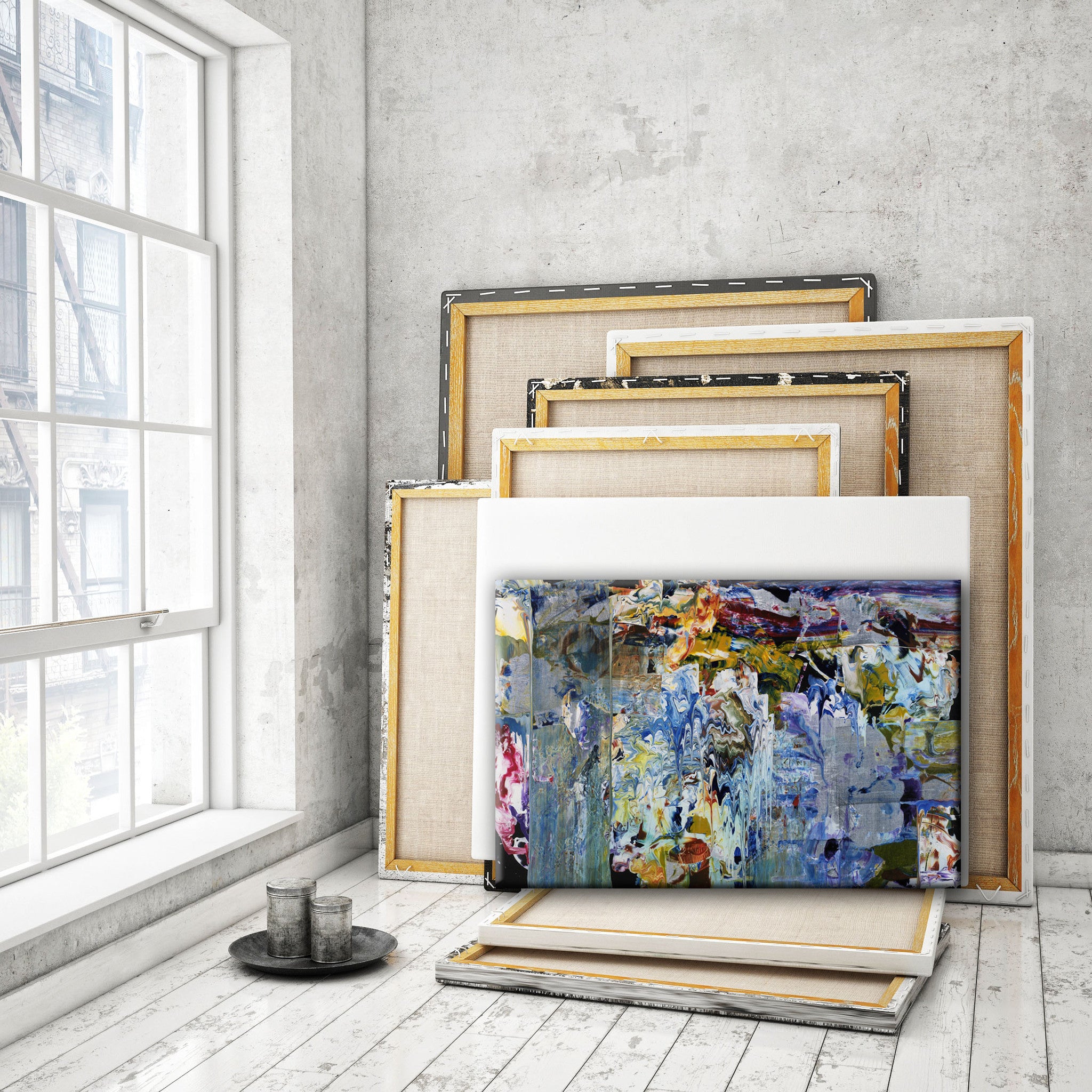 ABSTRACT ART Canvas Print of Wish List VI