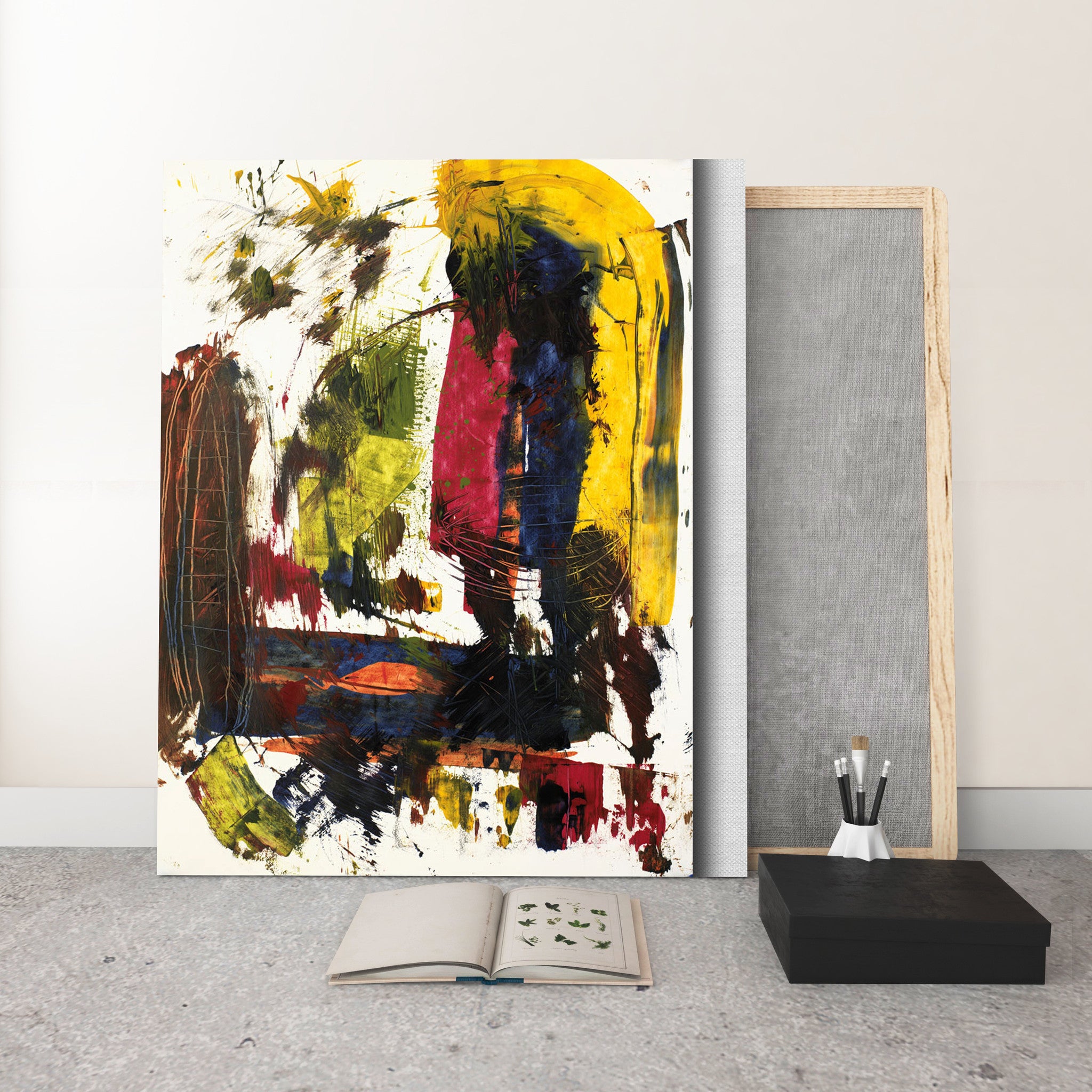 Colorful Abstract Art<br>Canvas Print<br>#060707