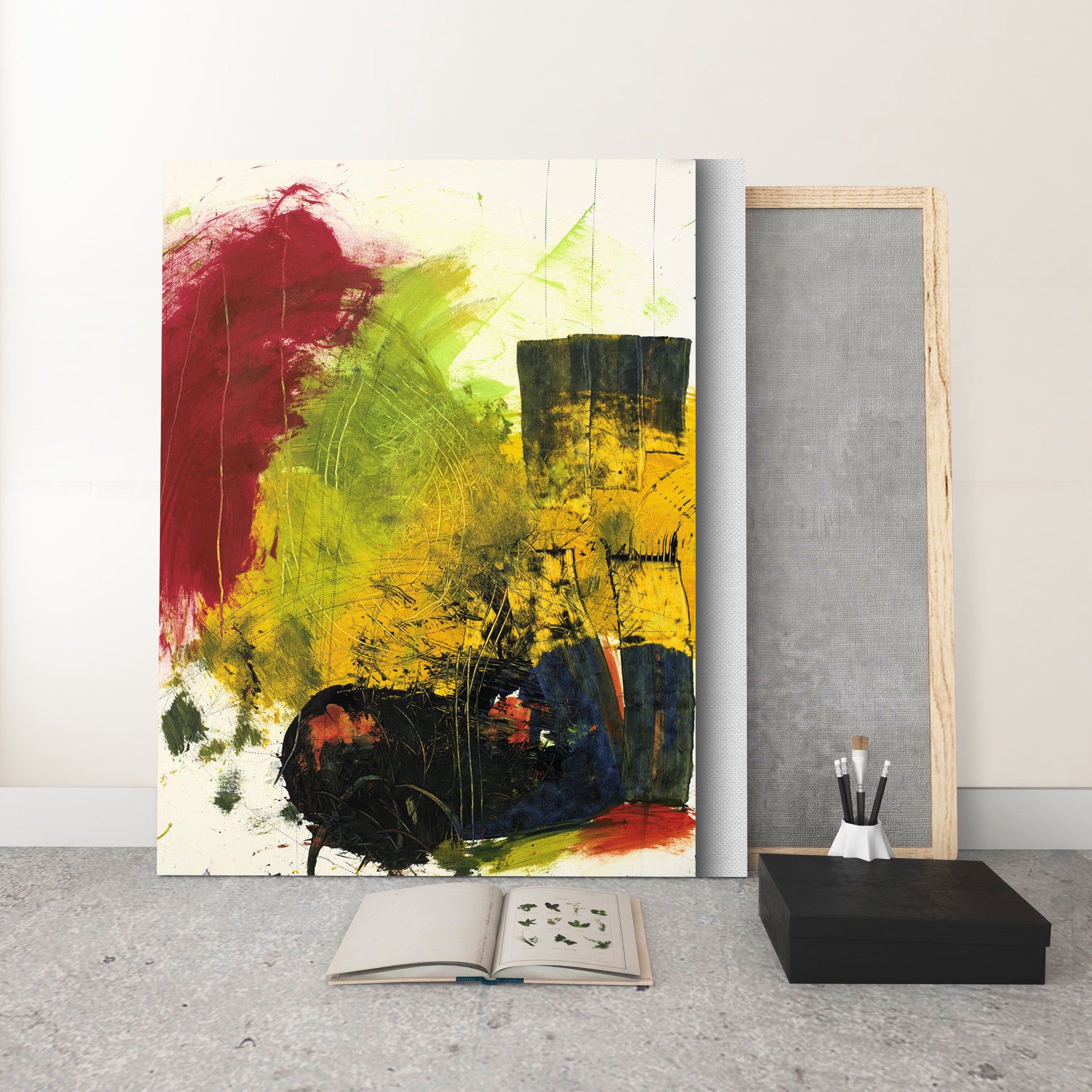 Colorful Abstract Art<br> Canvas Print<br>#060708