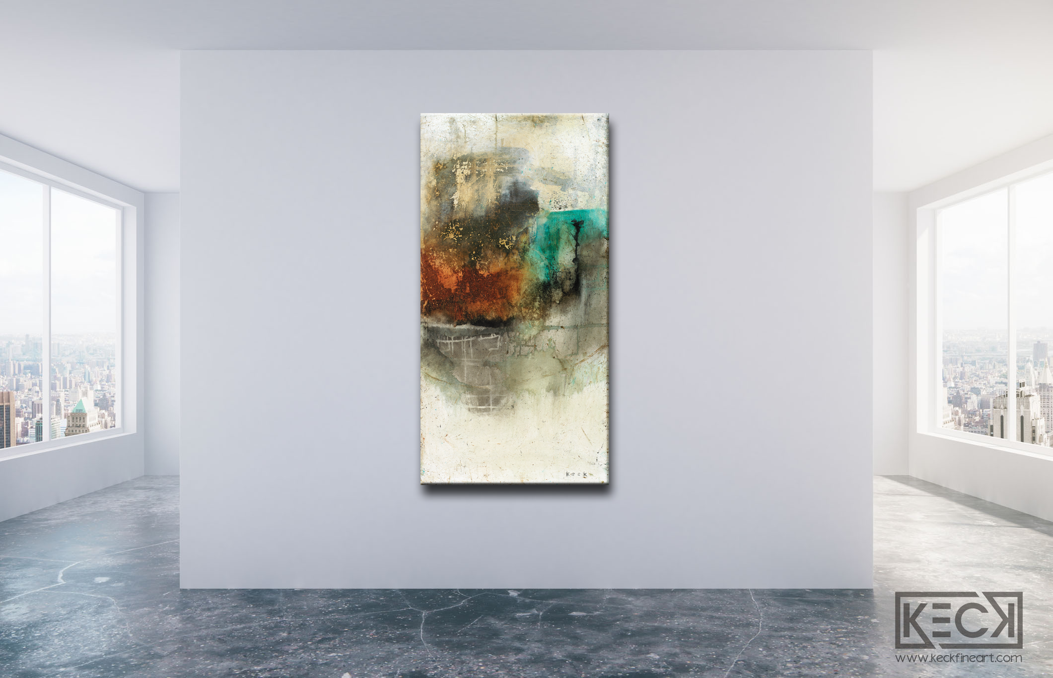 Organic, Raw & Moody<br>Abstract Art Canvas Print<br>Title: Somethings Gotta Give