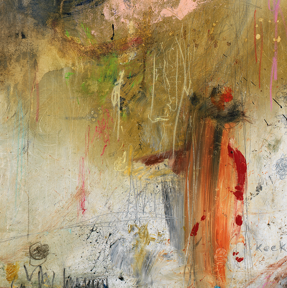 Modern colorful abstract art prints with dynamic brush strokes