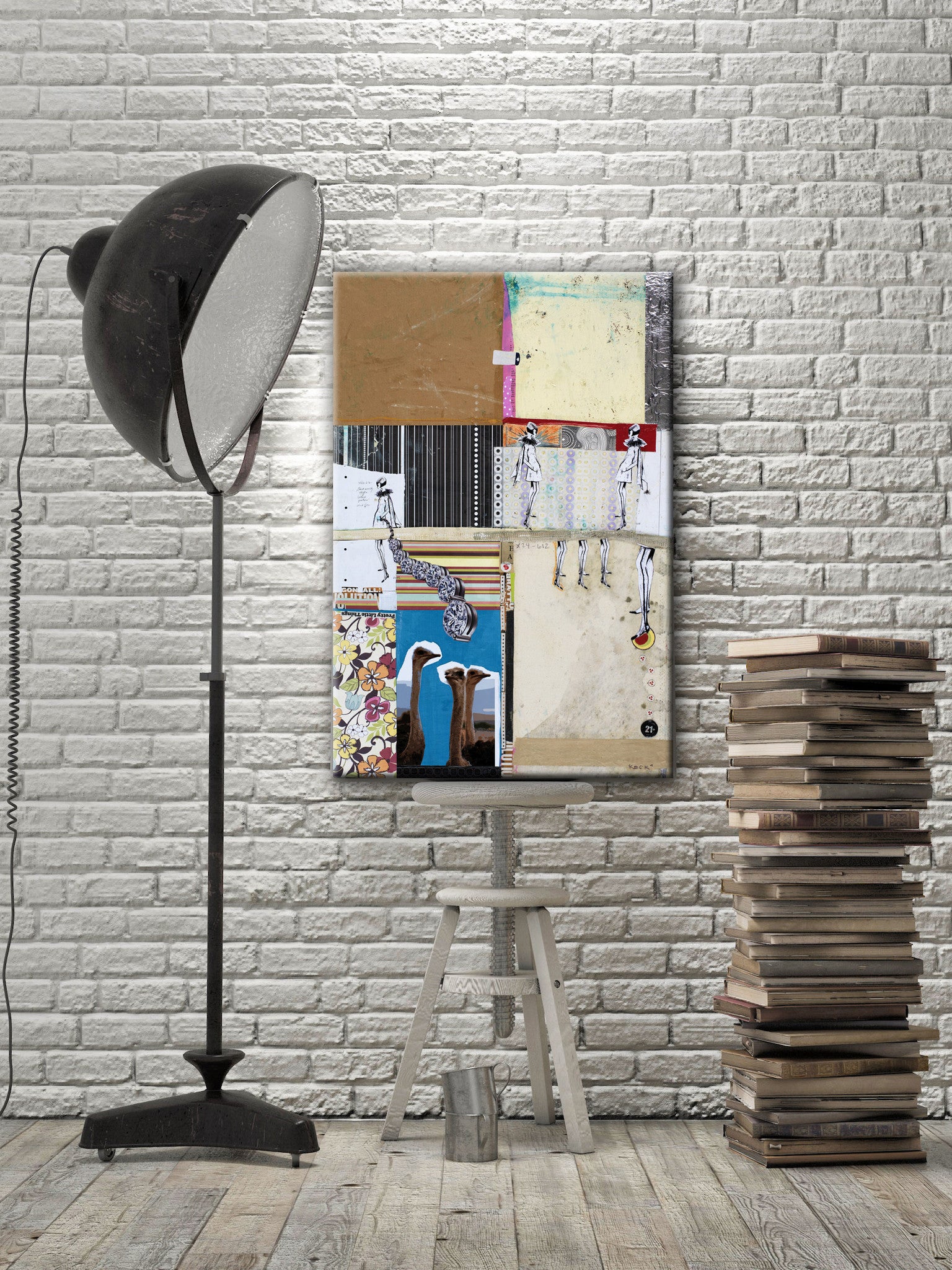 MIXED MEDIA Canvas Print of Pretty Little Things