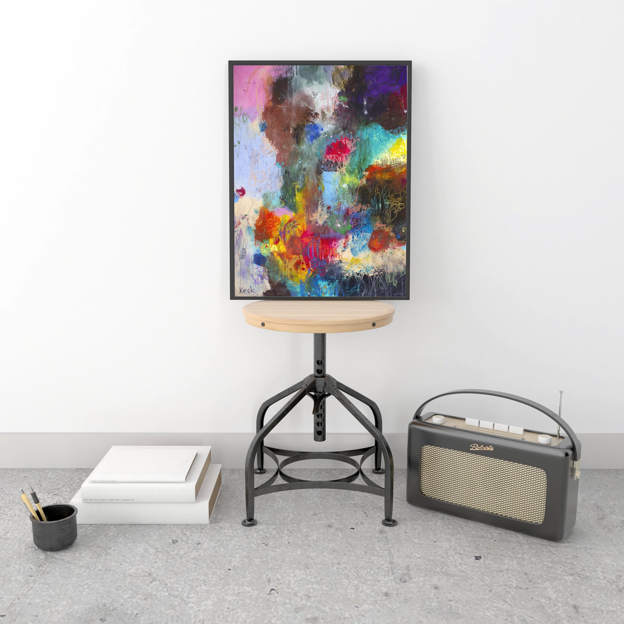 ABSTRACT ART Canvas Print of Were the Only Ones Who Will Ever Know