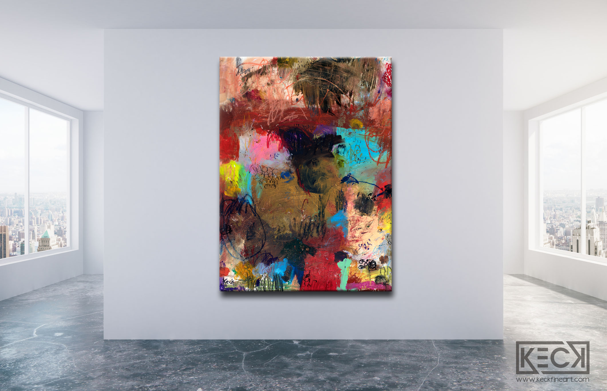 Colorful Abstract Art<br>Canvas Print <br> Ripcord