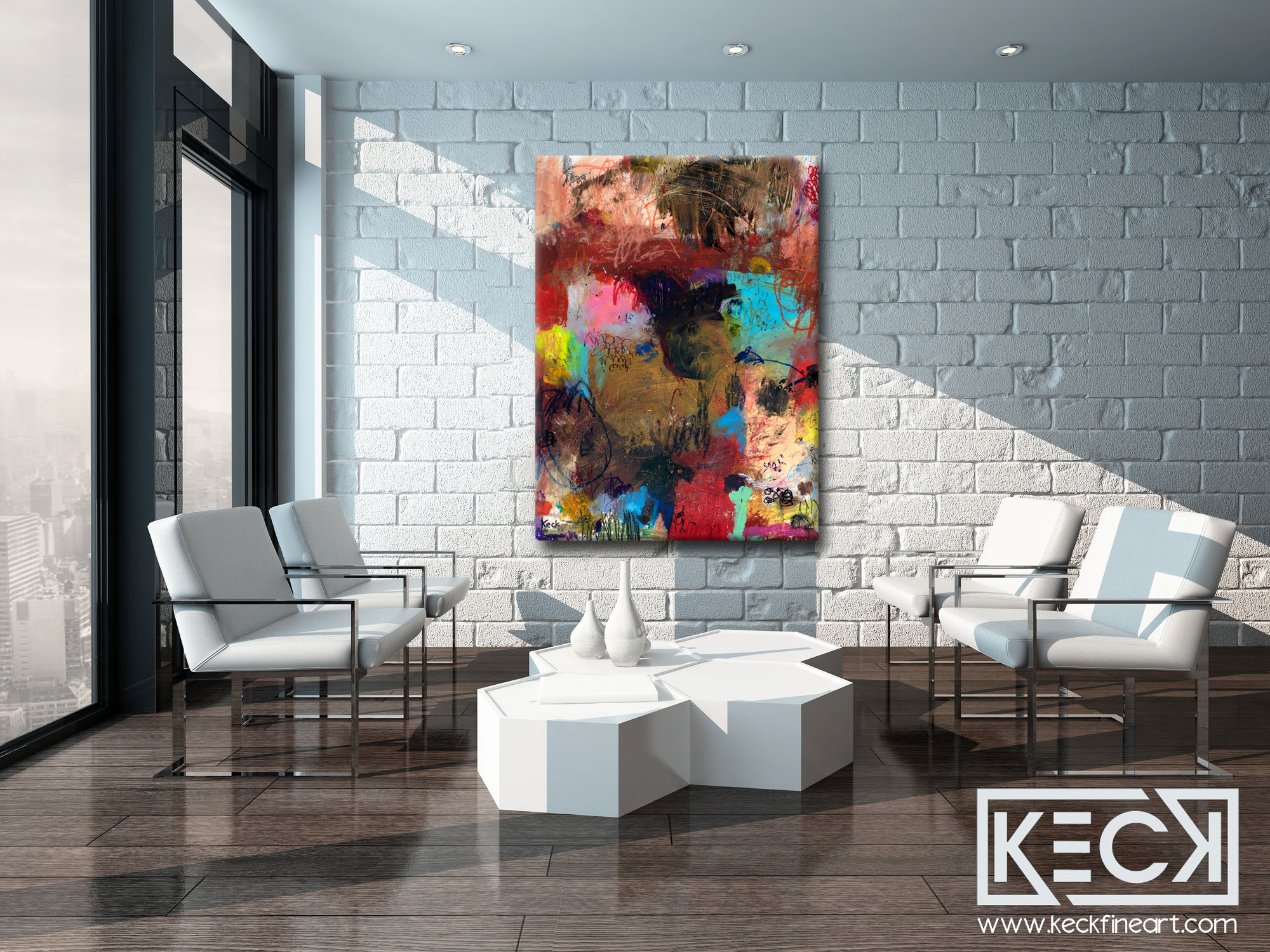 Colorful Abstract Art<br>Canvas Print <br> Ripcord