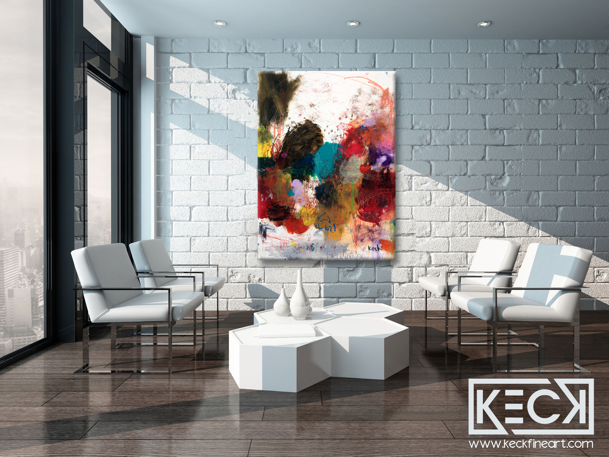 POPS OF COLOR: Color explosion - Michel Keck's collection of colorful artworks from originals to art prints