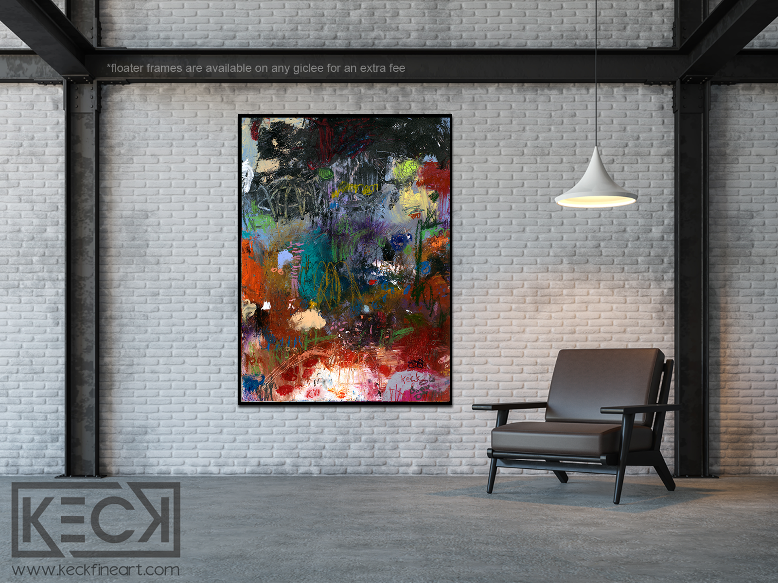 LARGE ABSTRACT CANVAS ART PRINTS BY MICHEL KECK