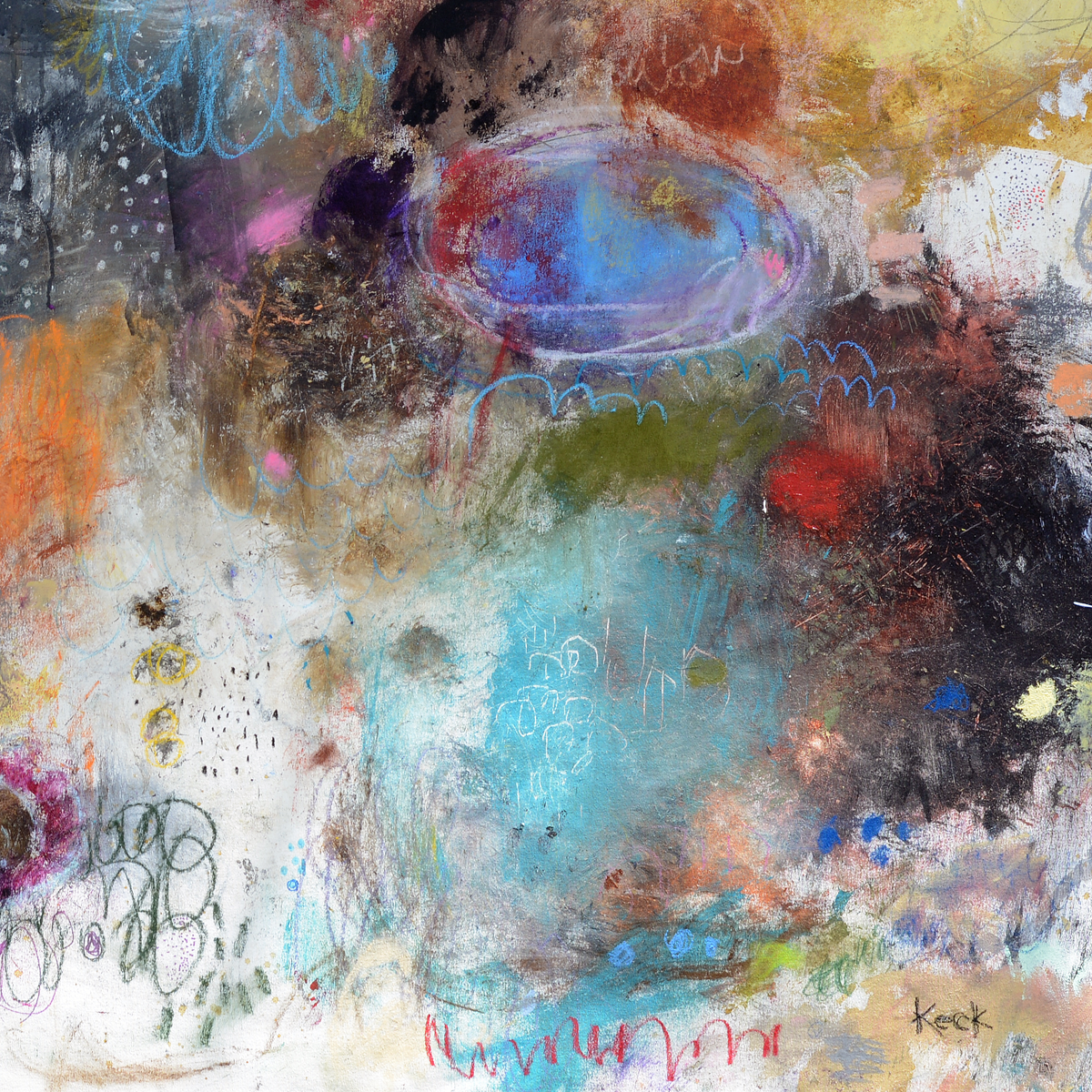 Abstract art canvas prints for upscale interiors