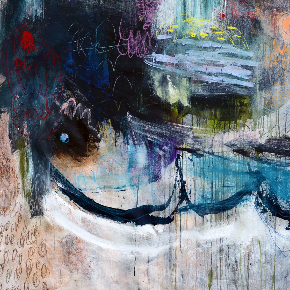 Colorful Abstract Art<br>Canvas Print<br> Saving For A Rainy Day