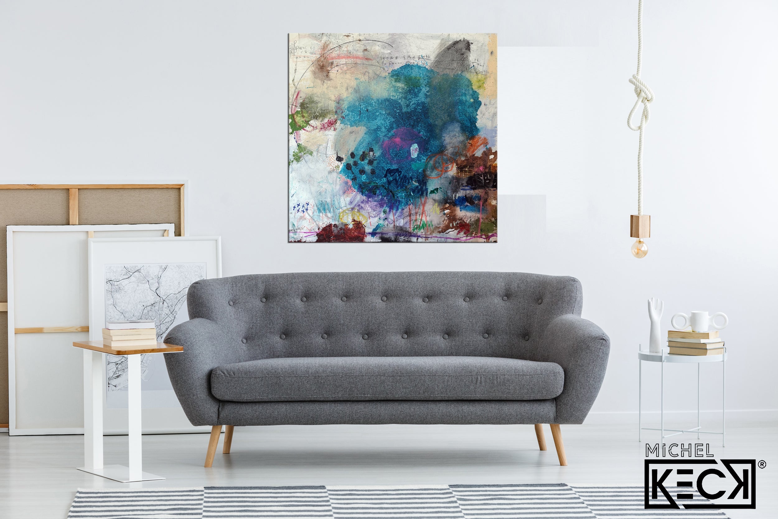 Scripture Abstract Art<br>Canvas Print<br>Peace