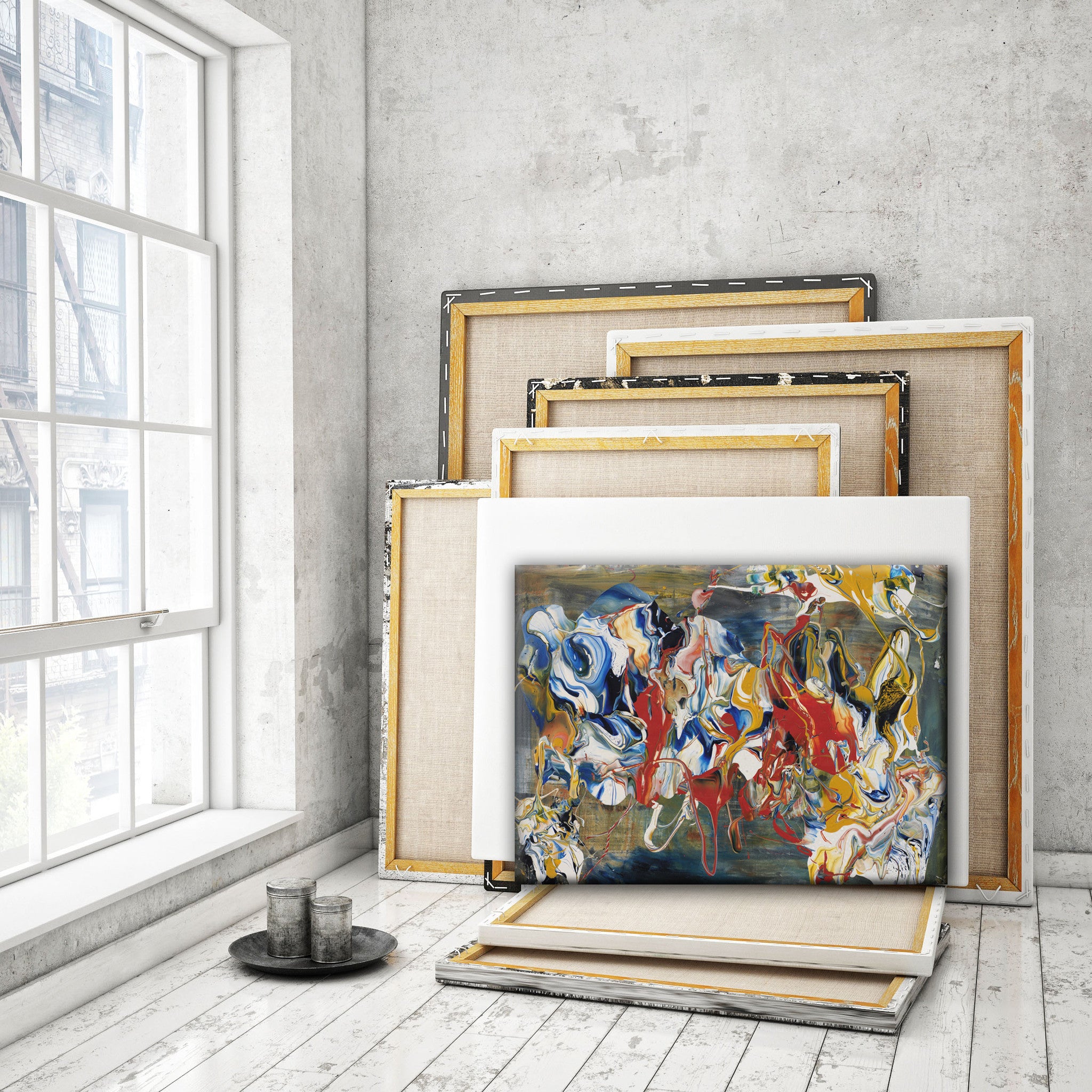 ABSTRACT ART Canvas Print of Wish List XXXI