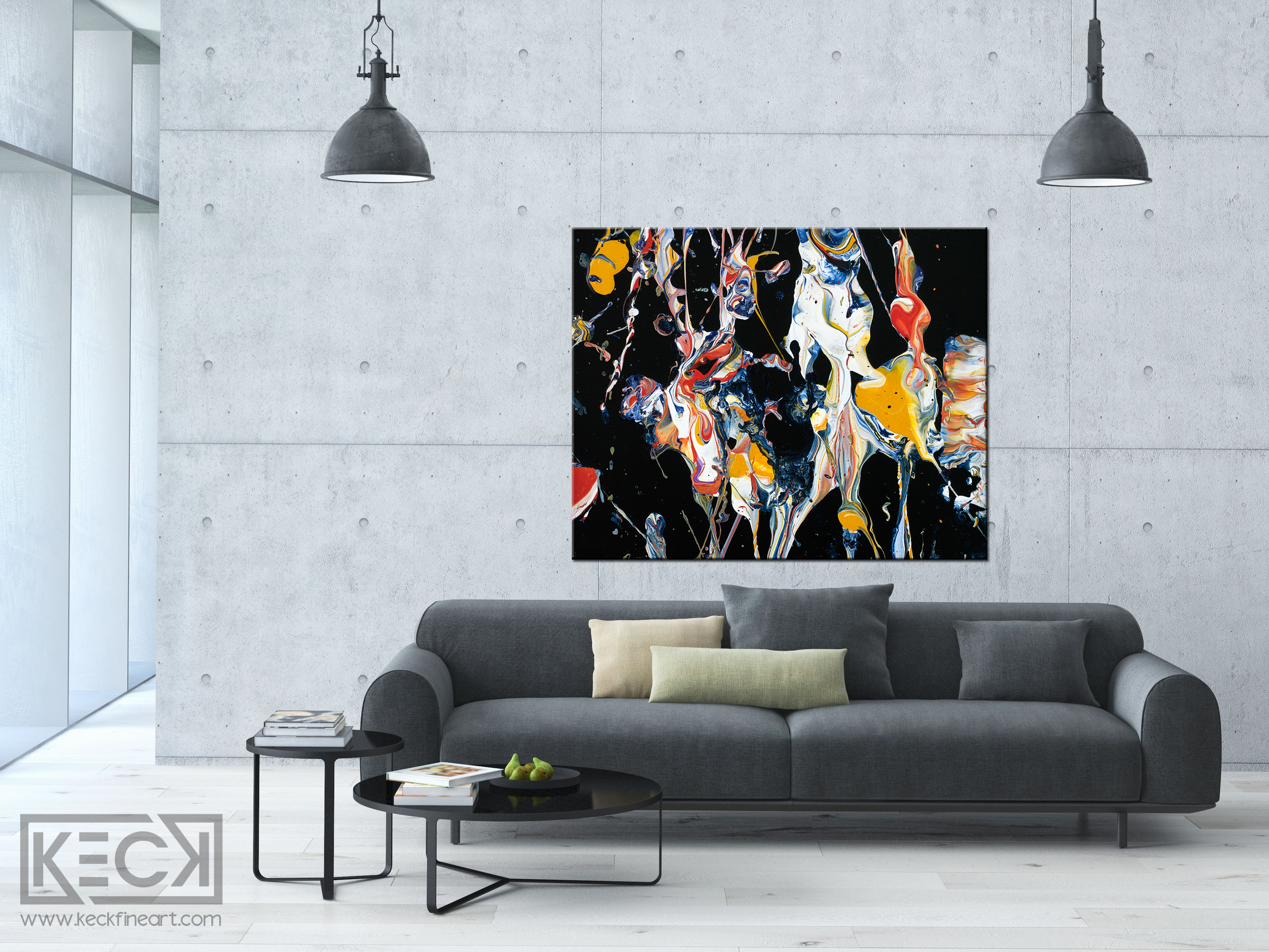 COLORFUL ABSTRACT ART BY MICHEL KECK