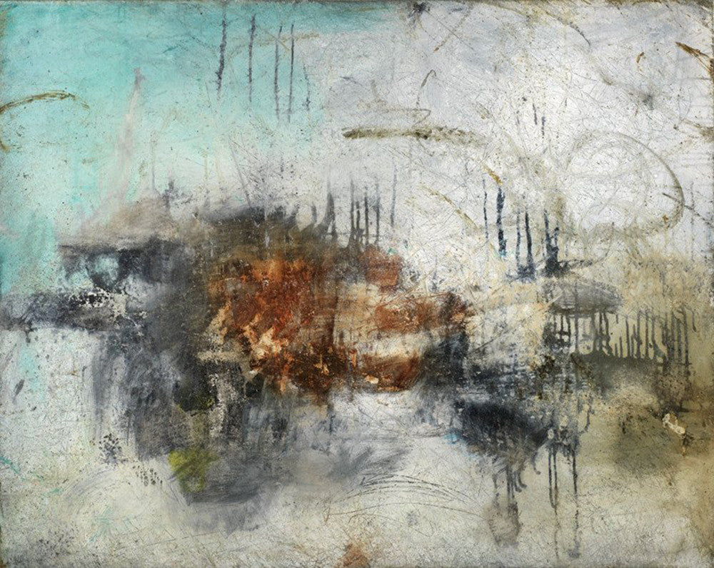 Moody & Muted Abstract Art <br>Canvas Print<br> Bound For Nowhere