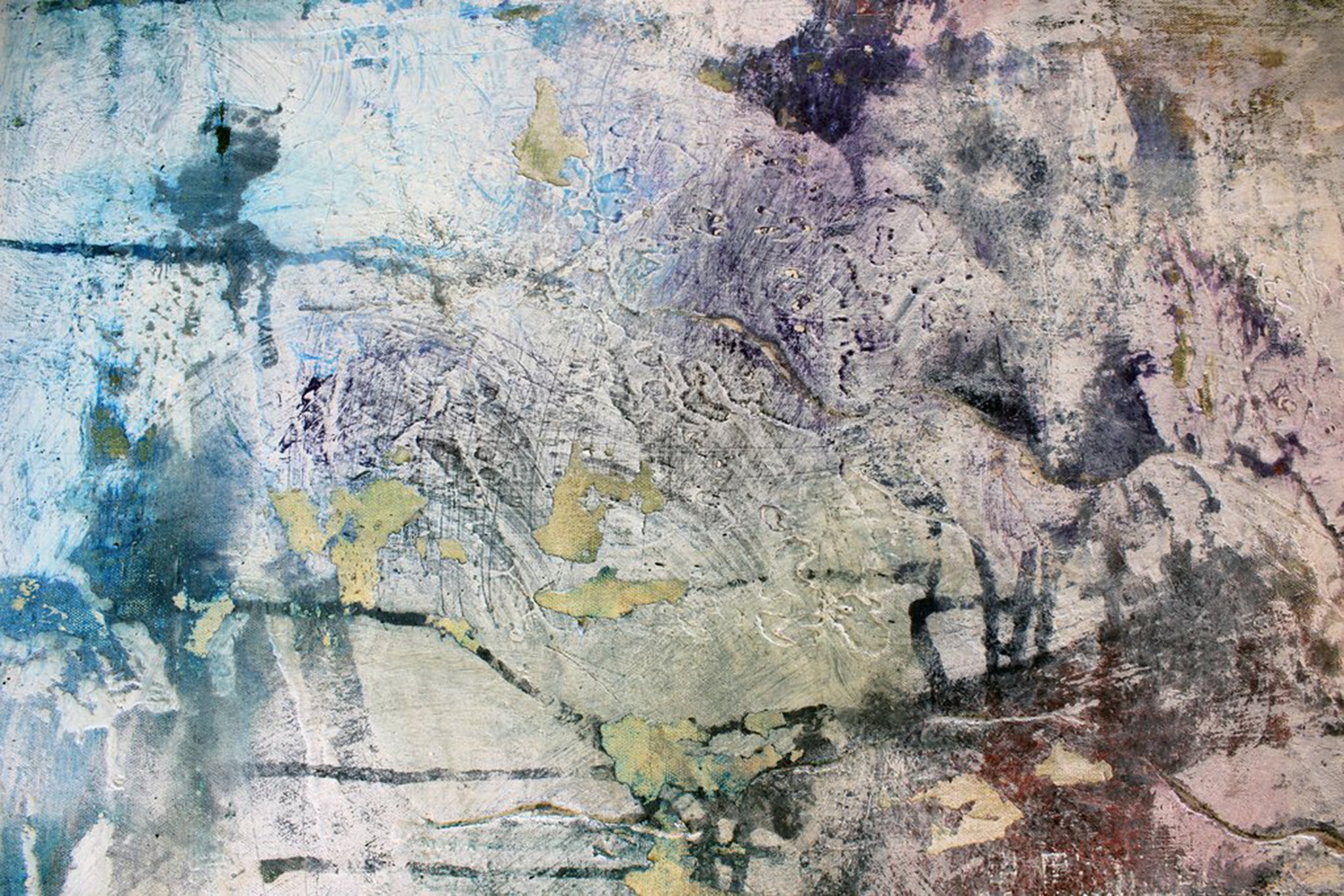 MIXED MEDIA Canvas Print of DRAWING STRAWS #071603