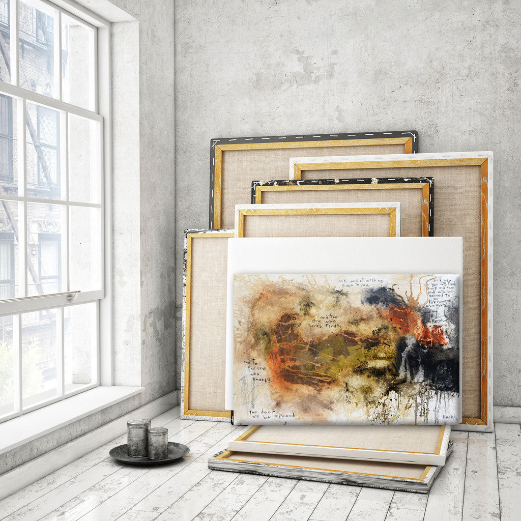 SCRIPTURE ART Canvas Print Matthew 7:7-8  #071503