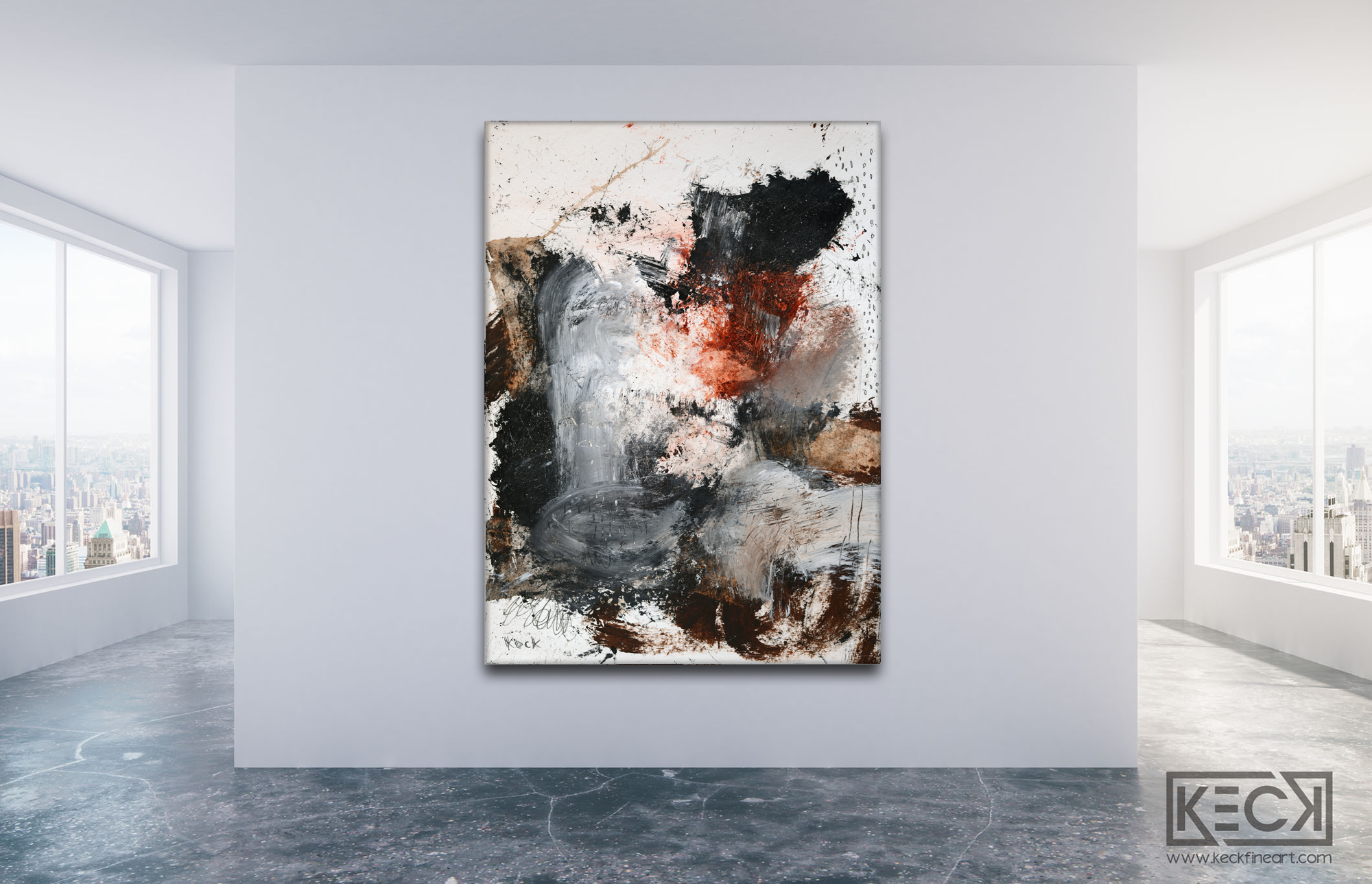 HUGE ABSTRACT CANVAS PRINTS BY MICHEL KECK