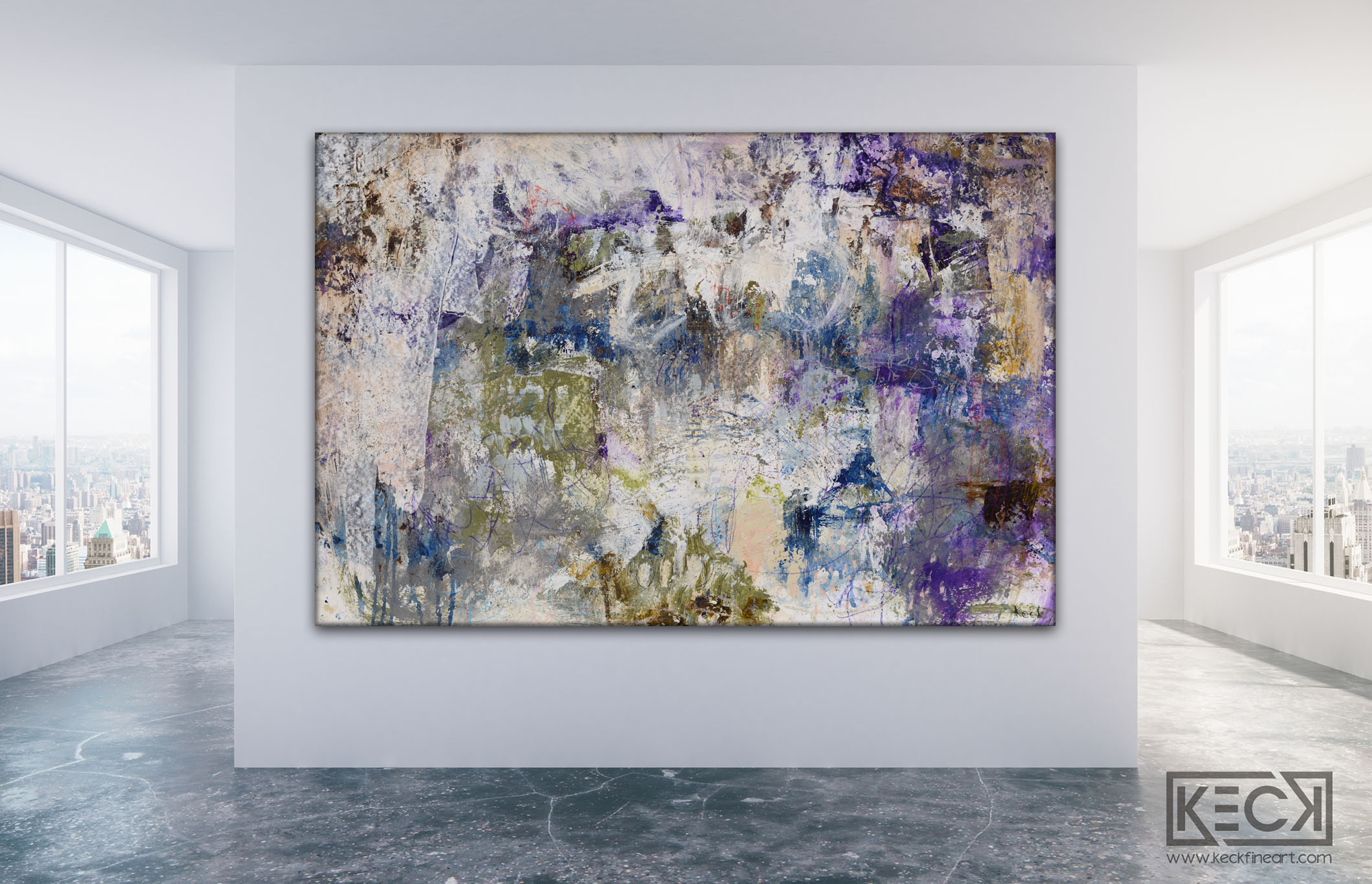 COLORFUL ABSTRACT ART BY MICHEL KECK