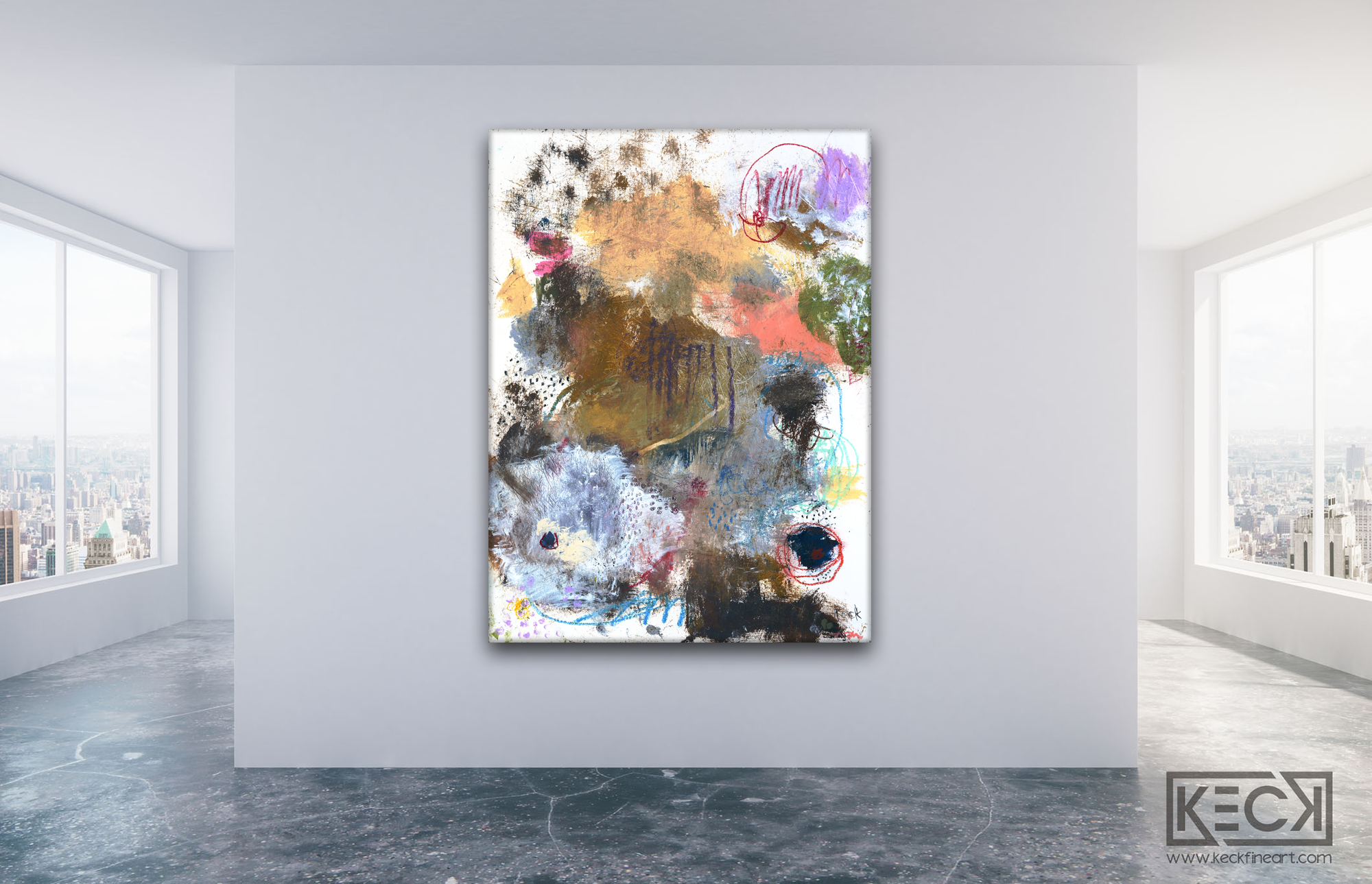 ABSTRACT CANVAS ART PRINTS BY MICHEL KECK