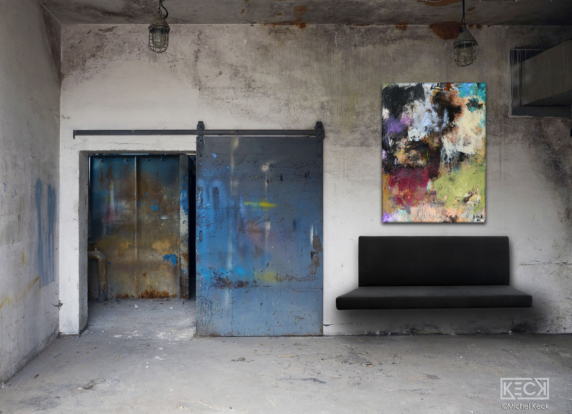 BEAUTIFUL COLORFUL ABSTRACT ART BY MICHEL KECK