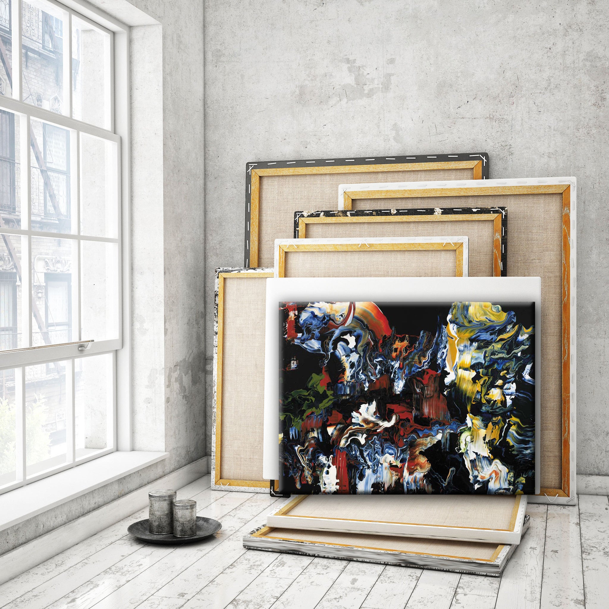 ABSTRACT ART Canvas Print of Wish List XVI