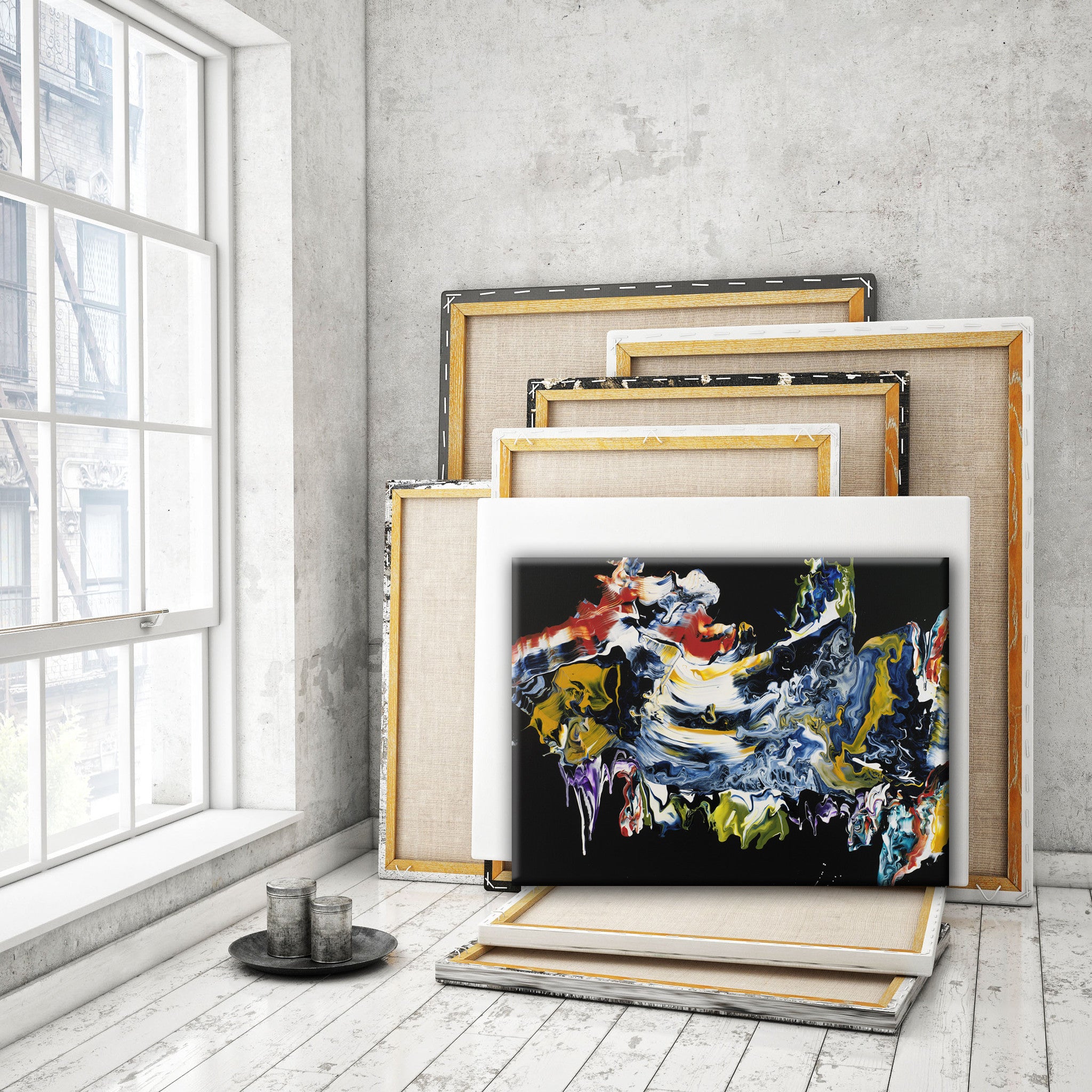 ABSTRACT ART Canvas Print of Wish List XXII