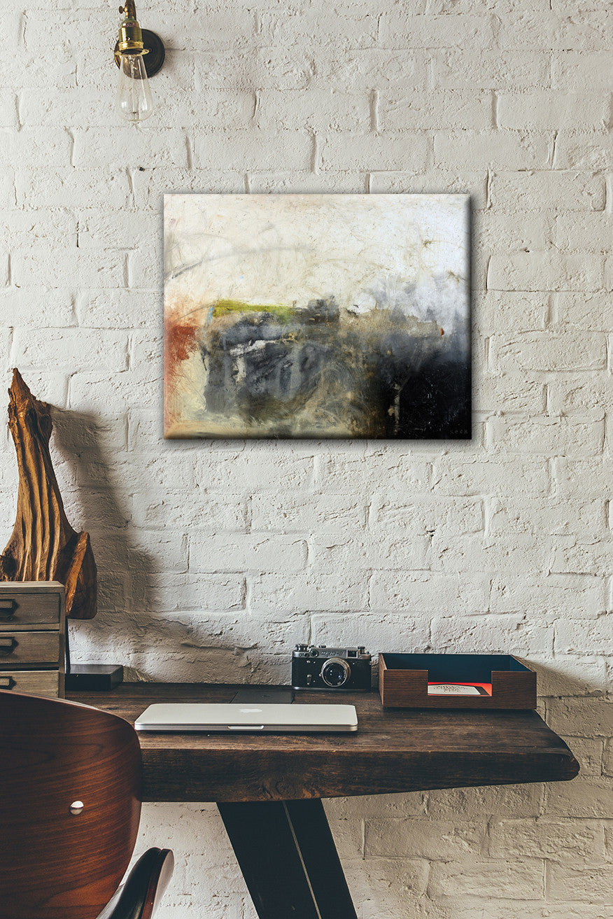 Dark, Brooding & Moody <br>Abstract Art Canvas Print<br> Just Scratching the Surface
