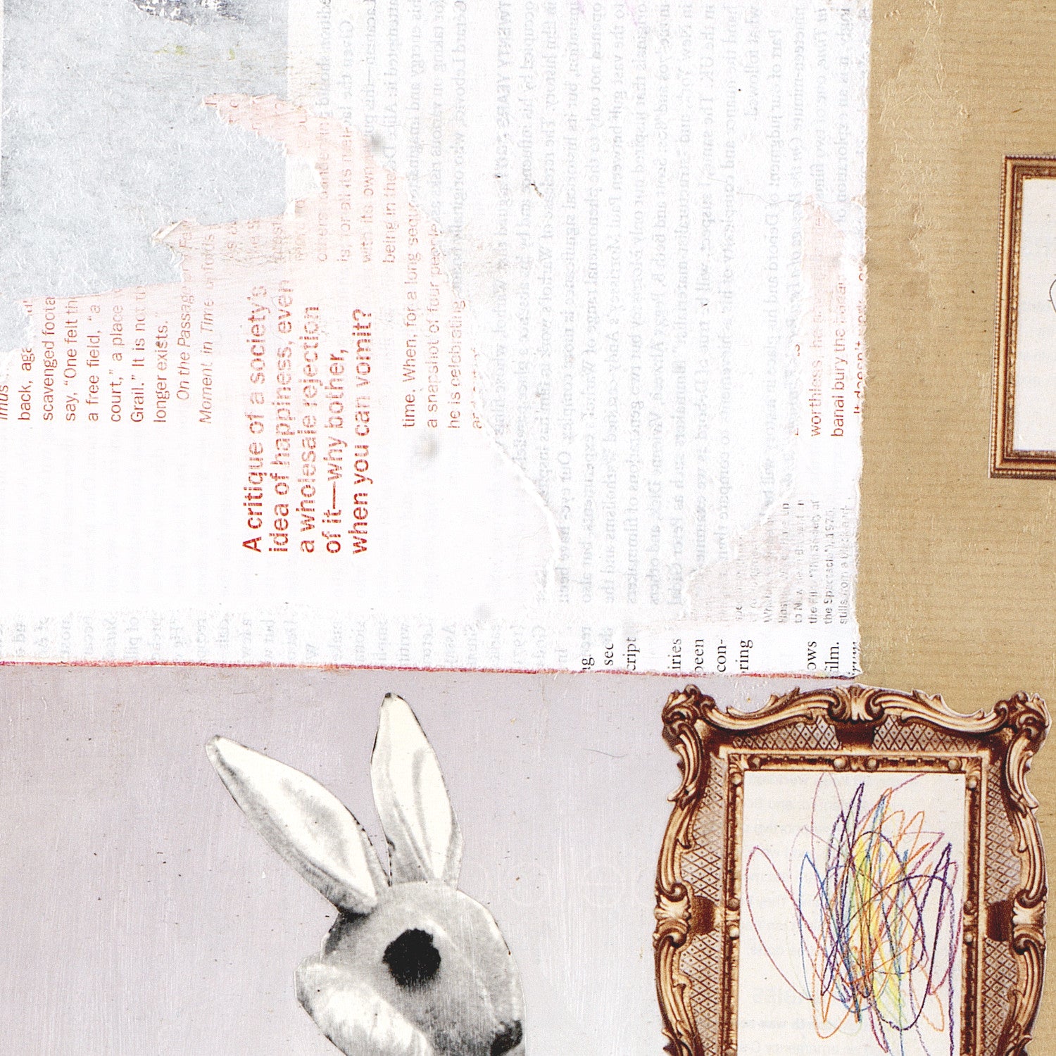 Collage Art Print<br>On Canvas <br>The Art Critic