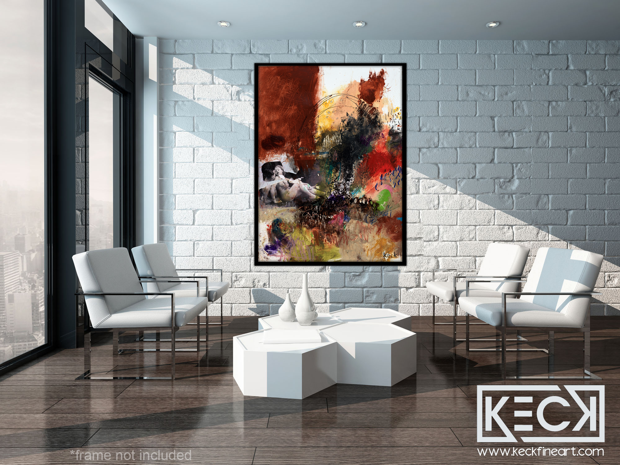 MIXED MEDIA ART Canvas Print of Returned in Kind #081212
