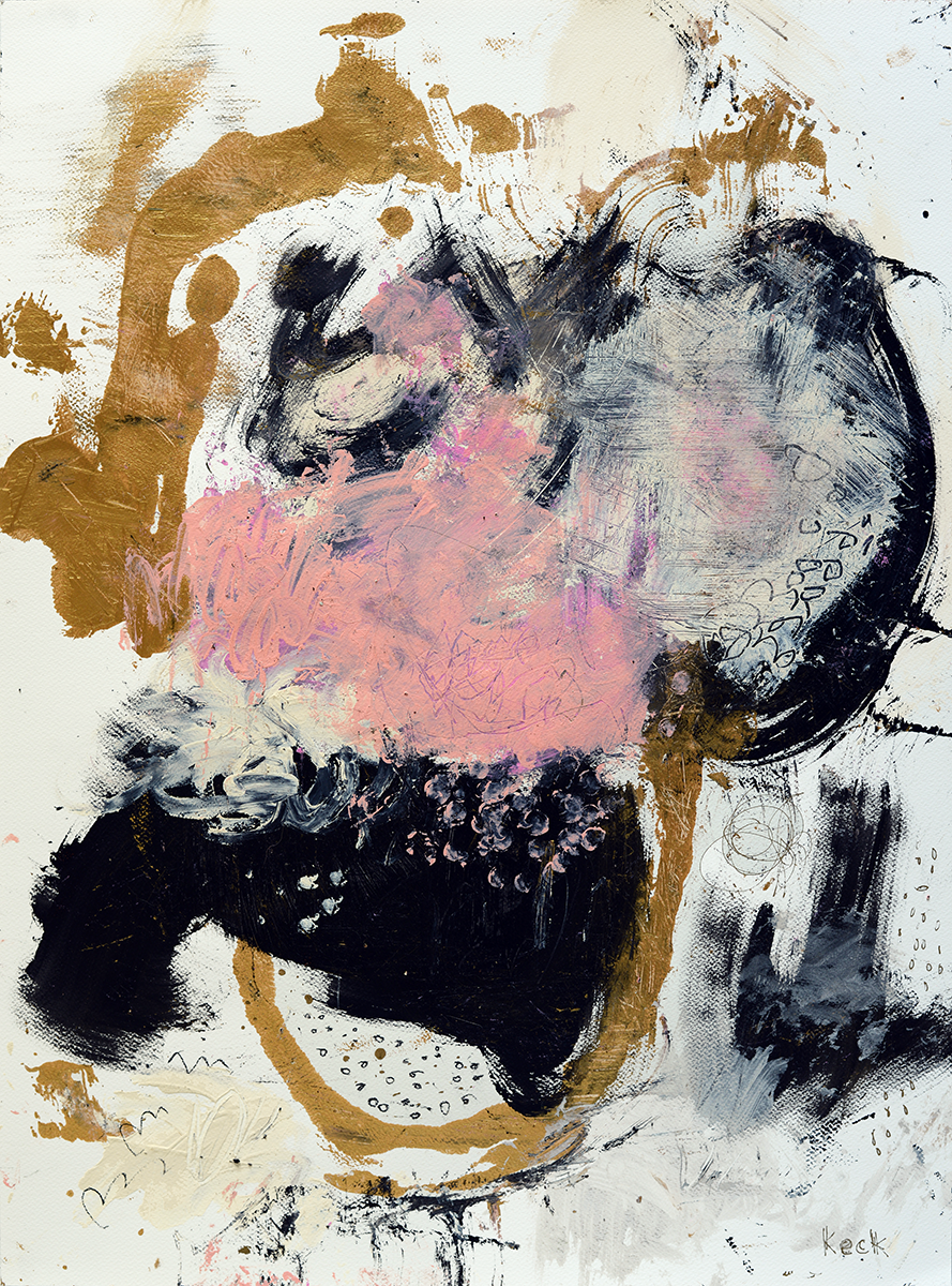 GOLD ABSTRACT CANVAS ART PRINTS BY MICHEL KECK 