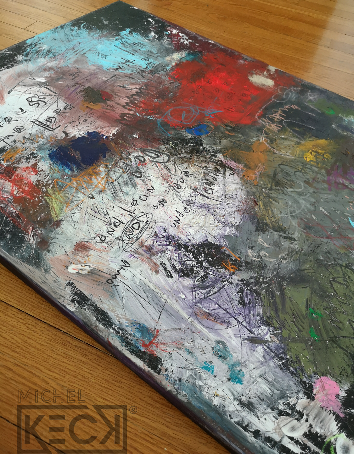 Original Abstract Scripture <br>Painting on Canvas<br>Proverbs 3:5
