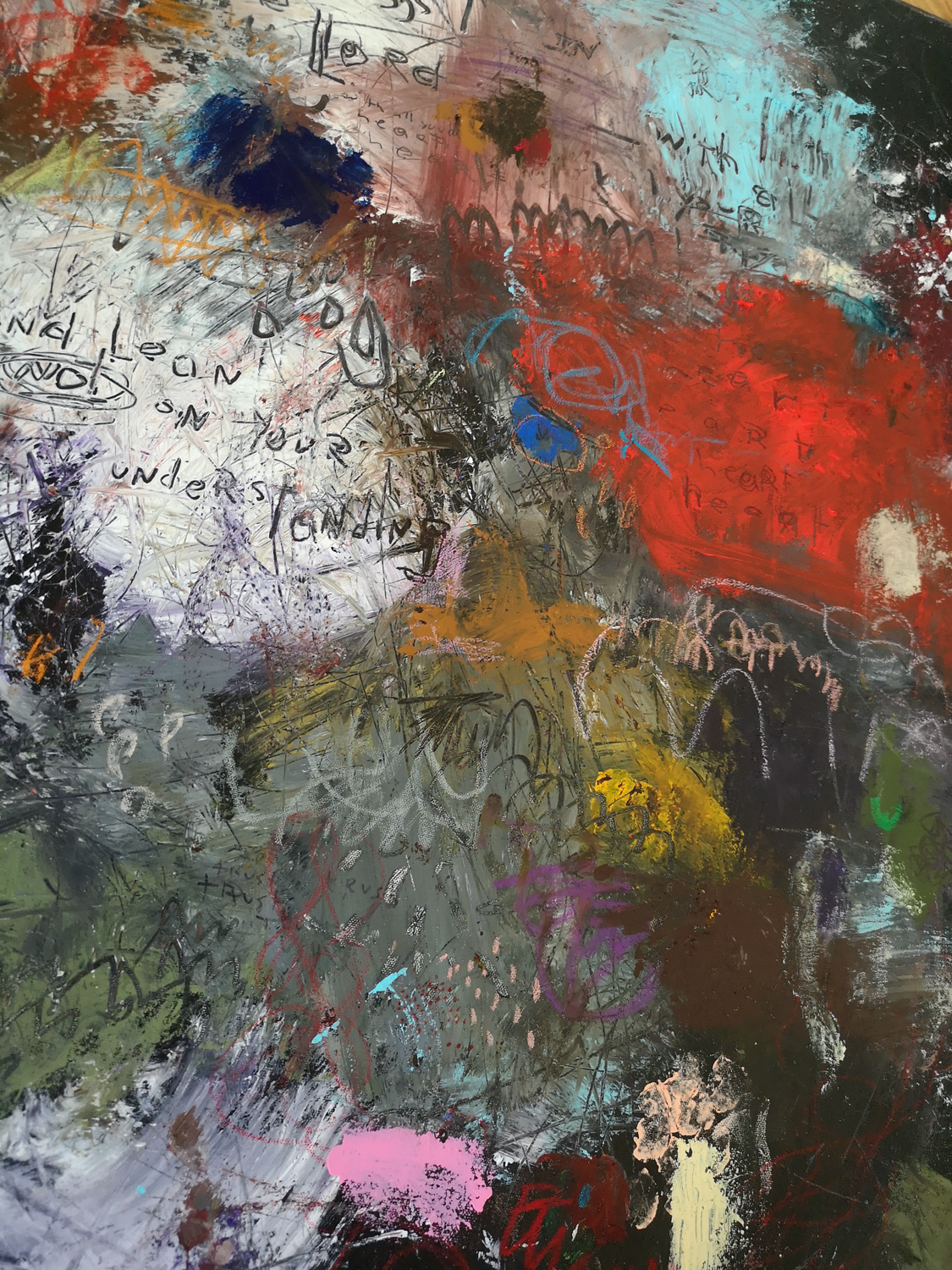 Original Abstract Scripture <br>Painting on Canvas<br>Proverbs 3:5