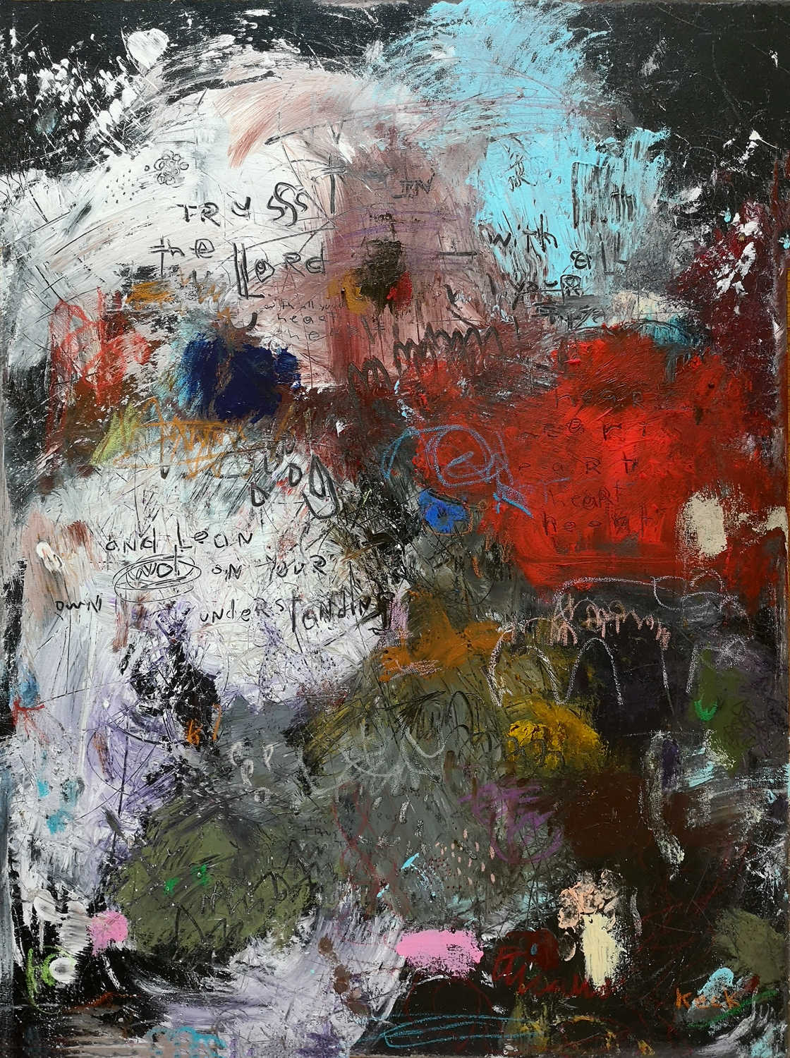 Raw & Bold<br>Abstract Scripture Art<br> Canvas Print