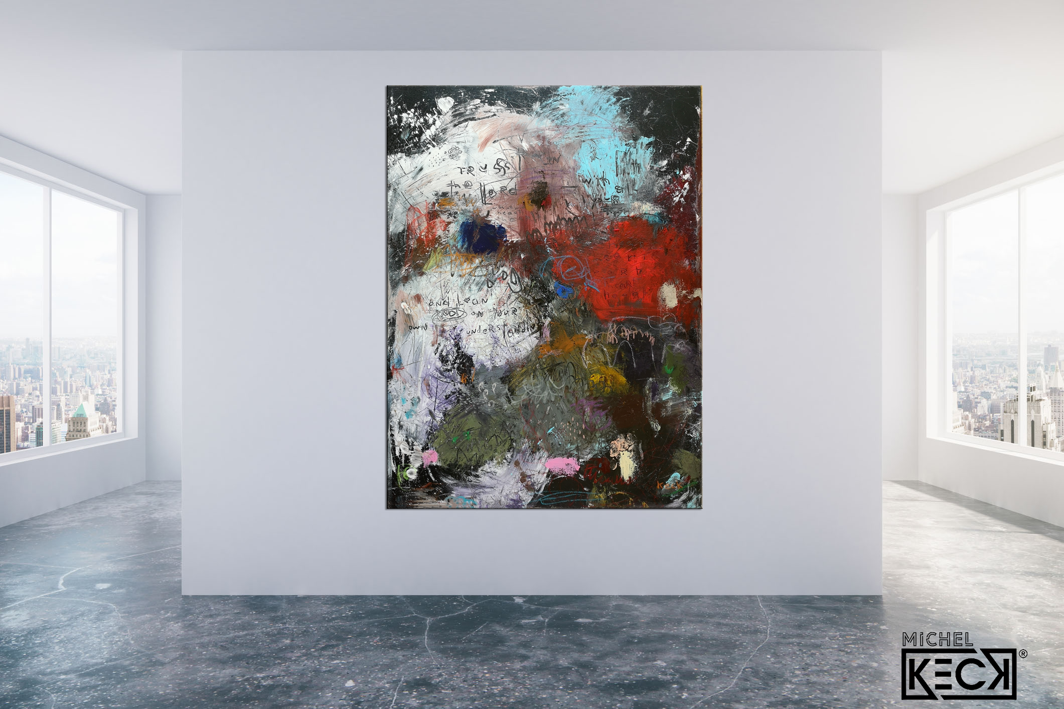 Raw & Bold<br>Abstract Scripture Art<br> Canvas Print